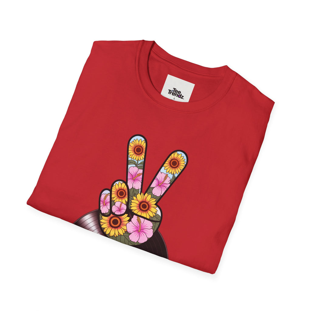 Nashville Summer Jams T‑Shirt — Retro Peace Sign Vinyl Concert Tee