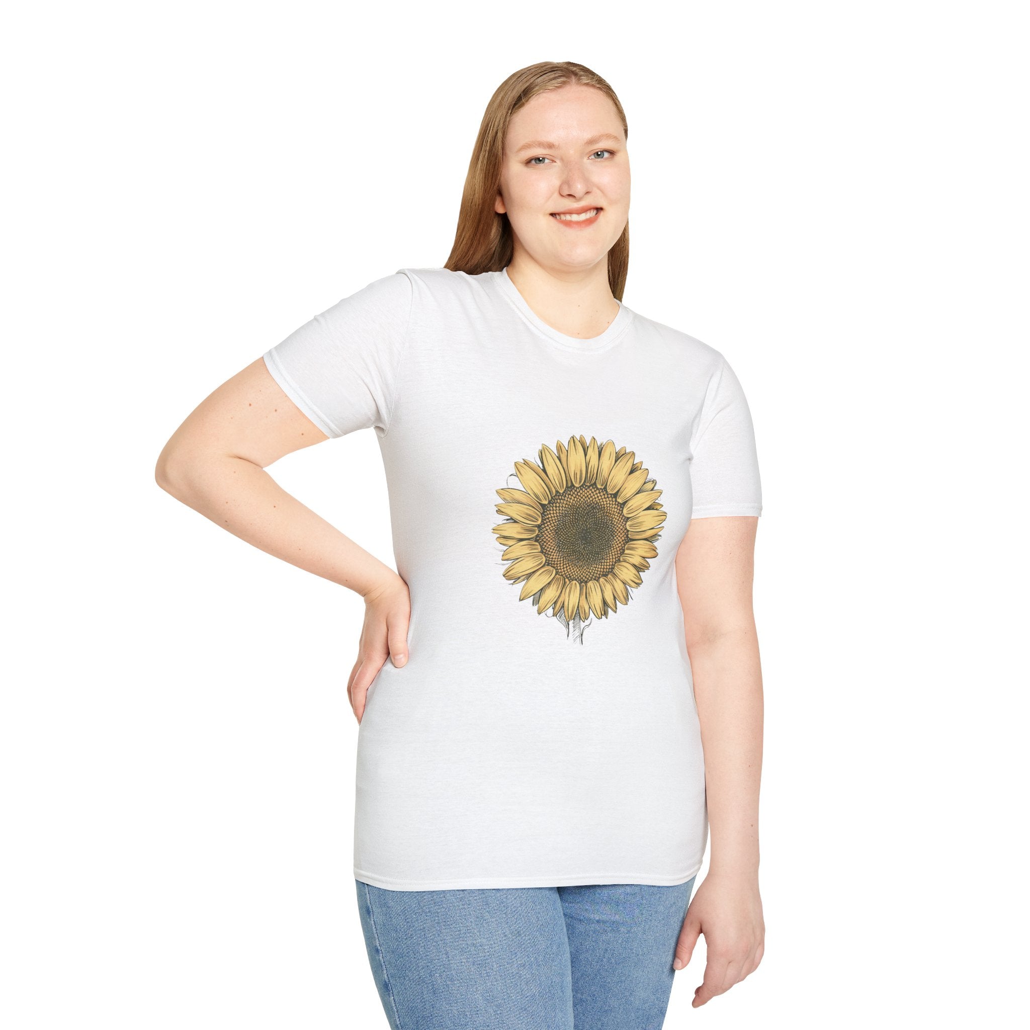 Sunflower Graphic T‑Shirt — Vintage Botanical Floral Tee