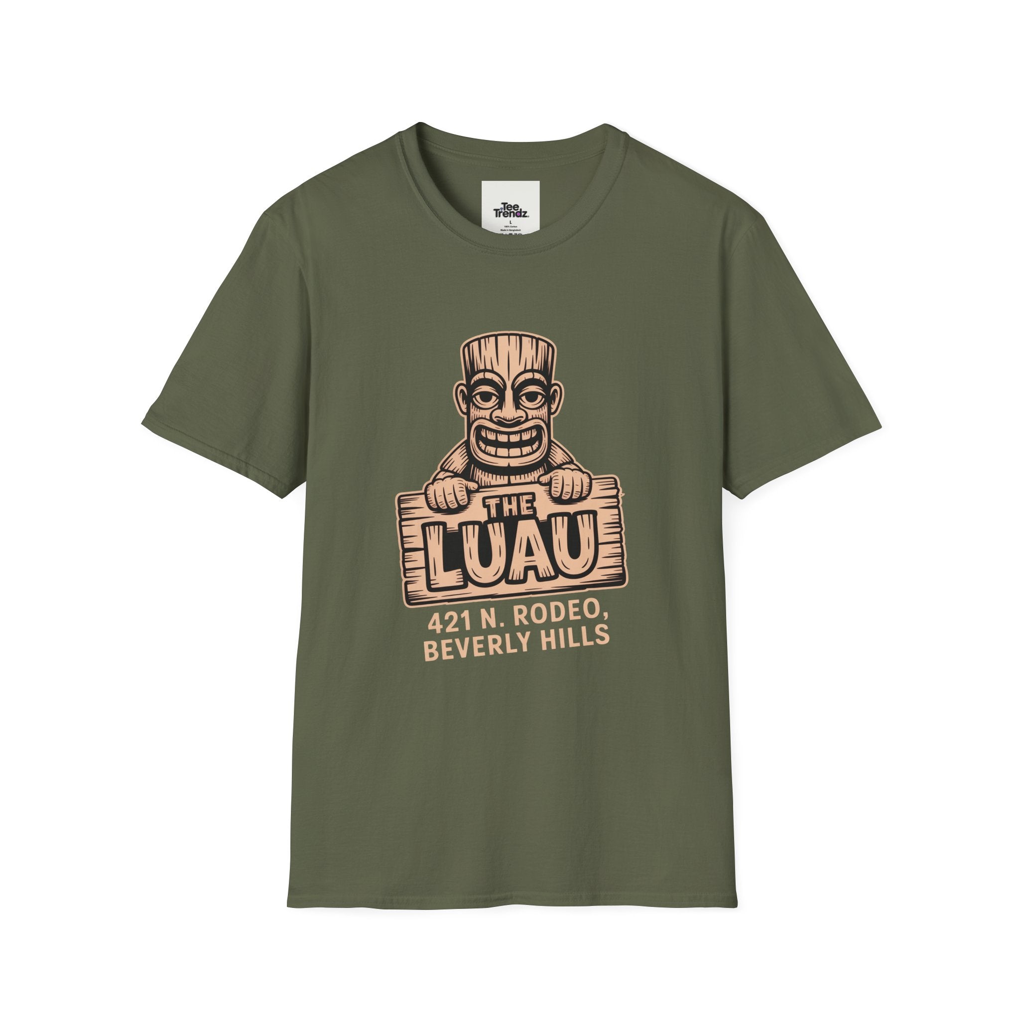 Luau T-Shirt — Vintage Tiki The Luau Graphic Tee (421 N. Rodeo, Beverly Hills)