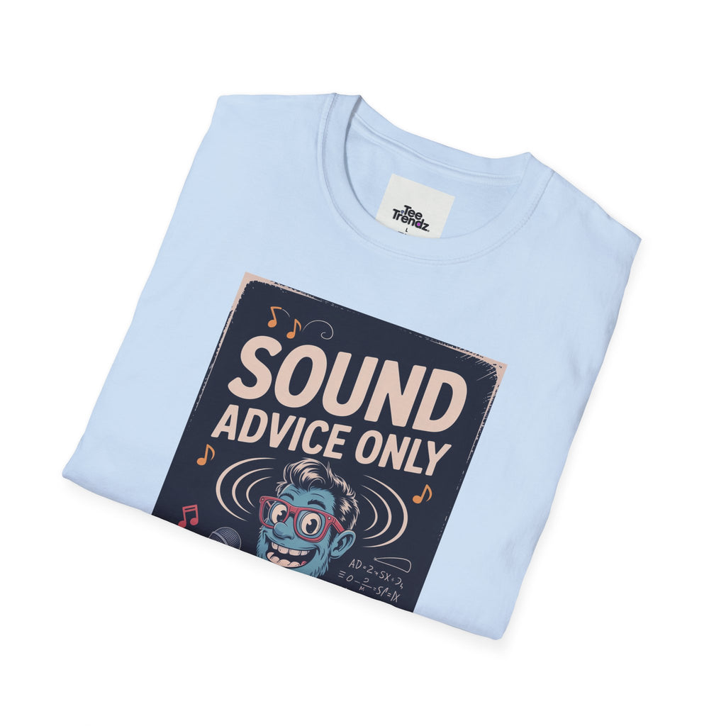 Sound Advice Only T-Shirt — Retro Cartoon Monkey Therapist Graphic Tee