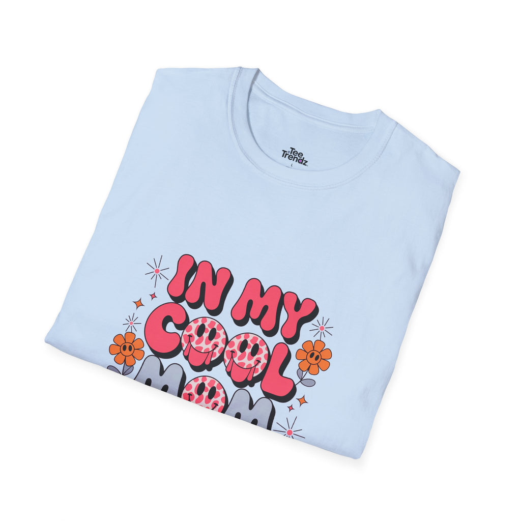 T-Shirt — "In My Cool Mom Era" Retro Floral Graphic Tee
