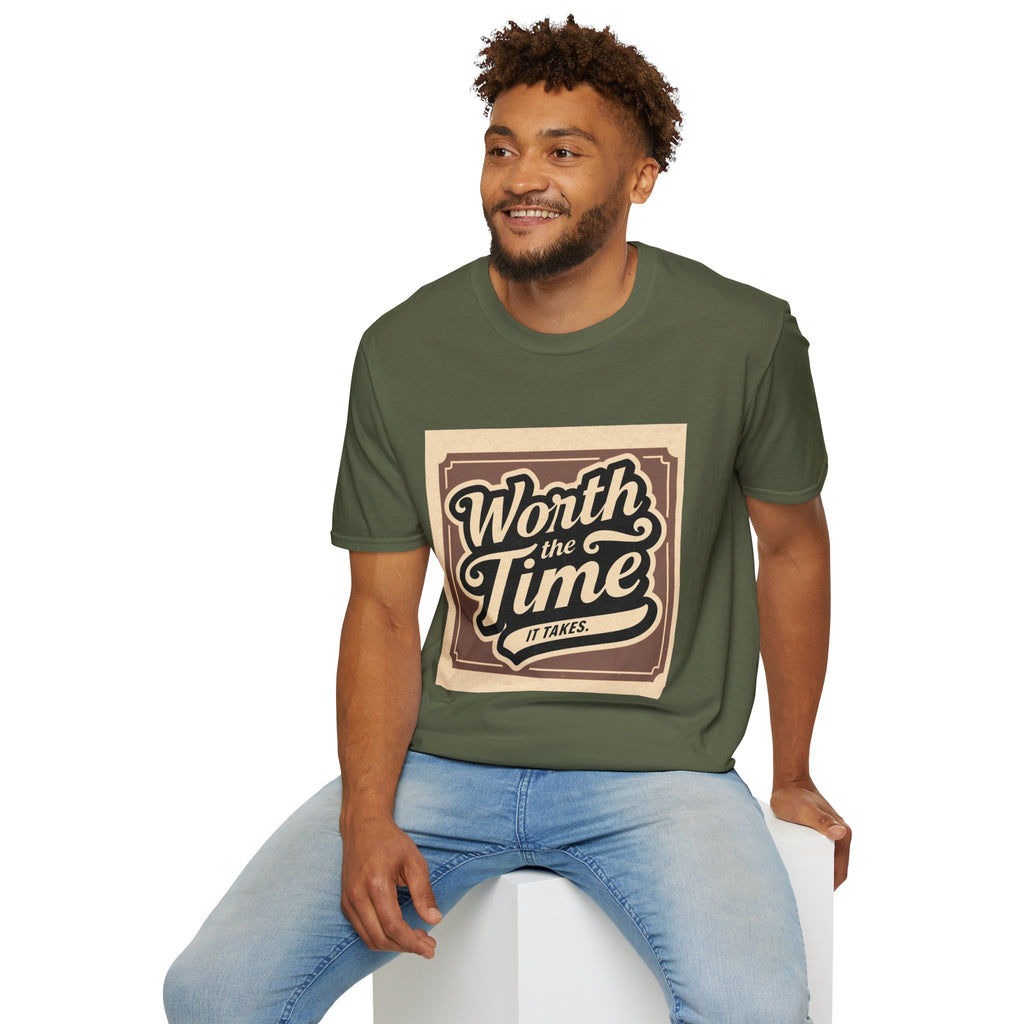 Worth the Time T-Shirt — Retro Vintage Inspirational Tee