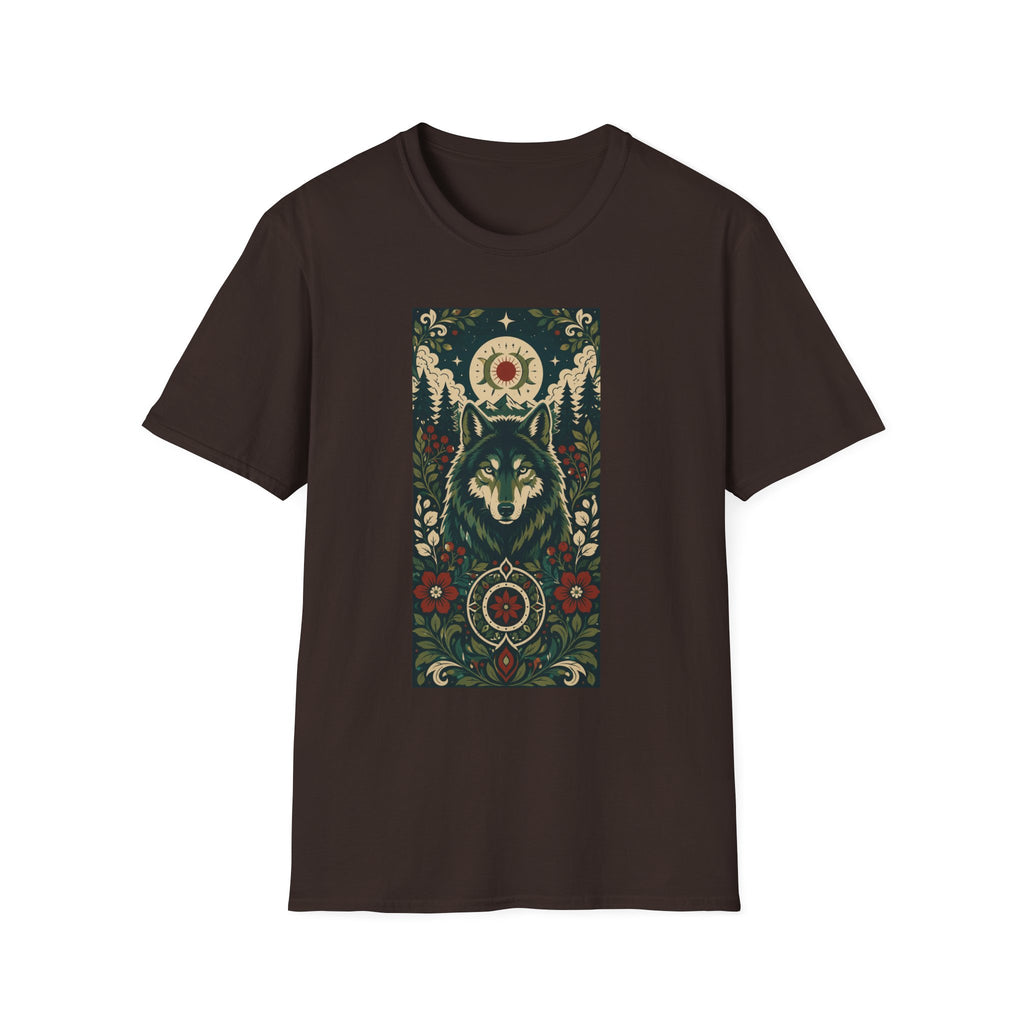 Wolf Spirit T-Shirt — Mystic Forest Moon Graphic