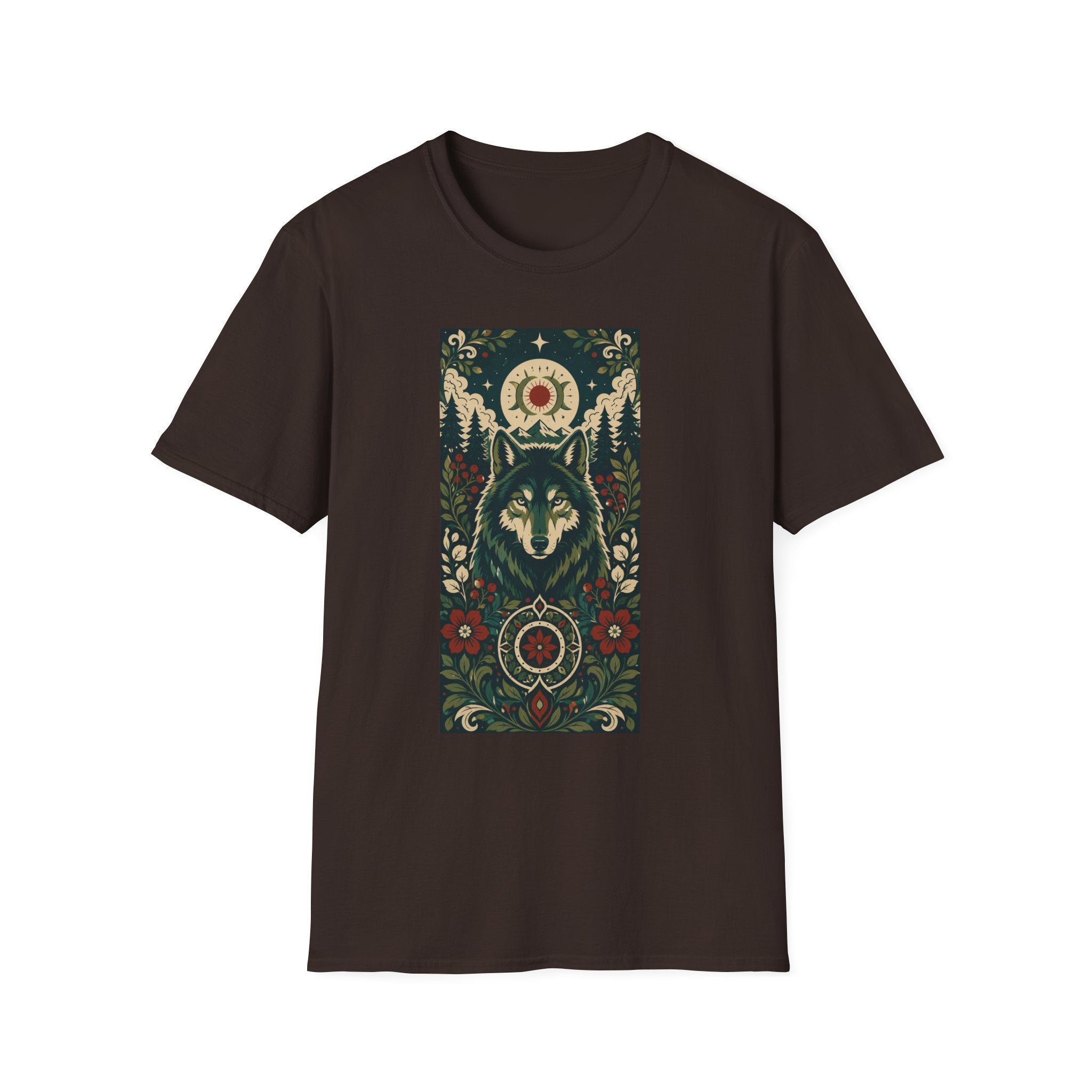 Wolf Spirit T-Shirt — Mystic Forest Moon Graphic