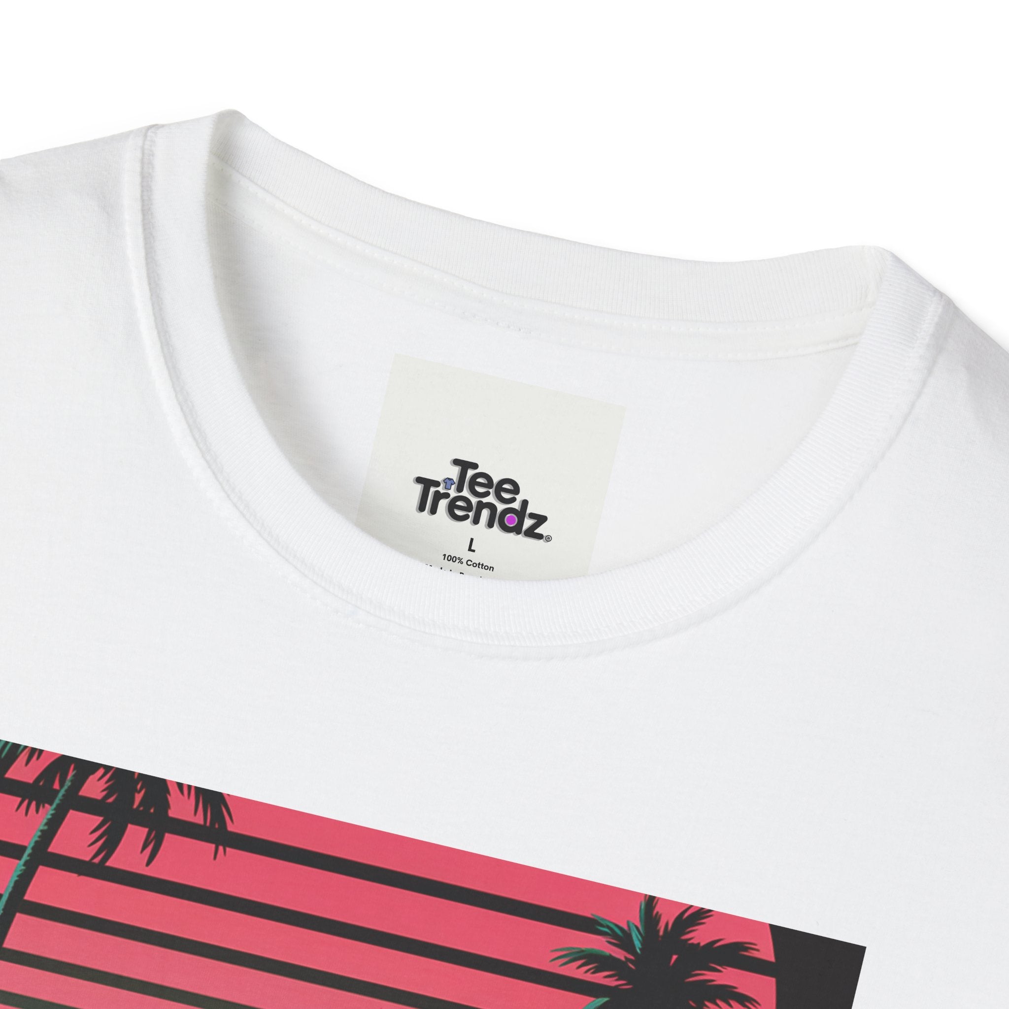Visit Nebraska Retro T-Shirt — Neon Vintage Roadtrip Poster Design