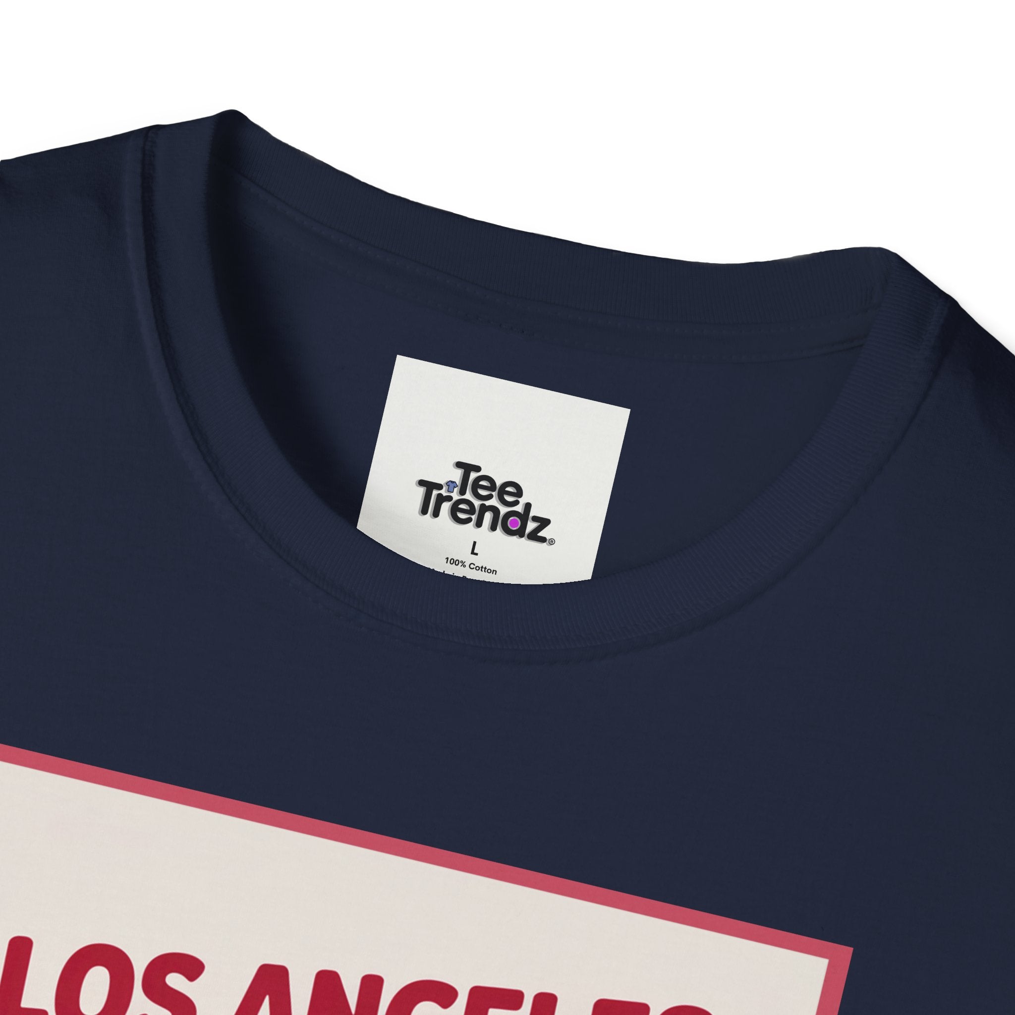 Los Angeles Hot Dog Cartoon T-Shirt – Cute Retro Japanese Text Streetwear