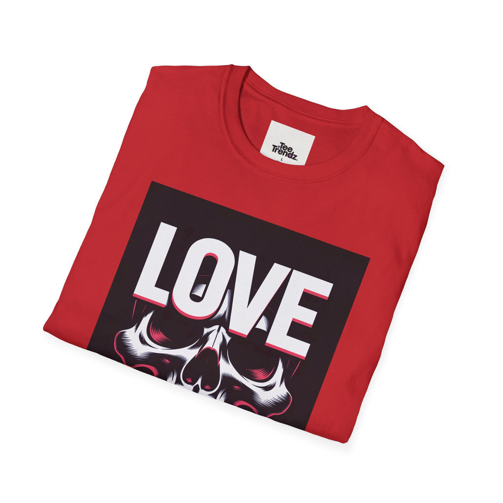 Love You Skull T-Shirt — Gothic Valentine Graphic Tee