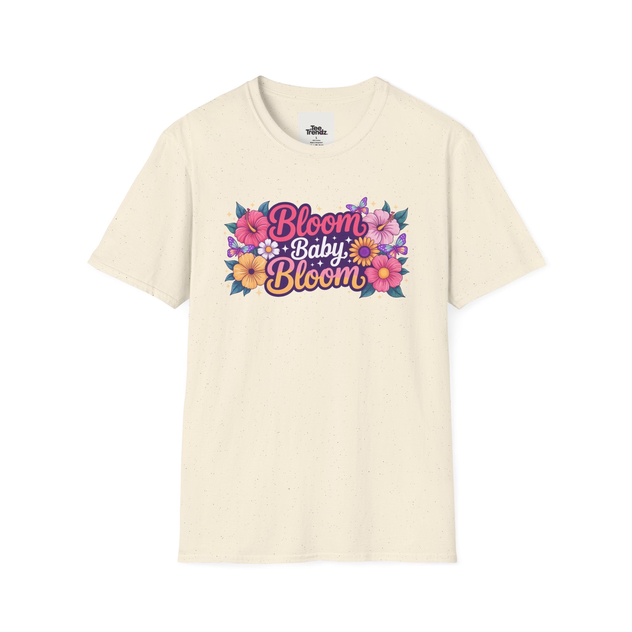 Bloom Baby Bloom Floral T-Shirt — Cute Spring Garden Tee for New Moms & Moms-to-Be