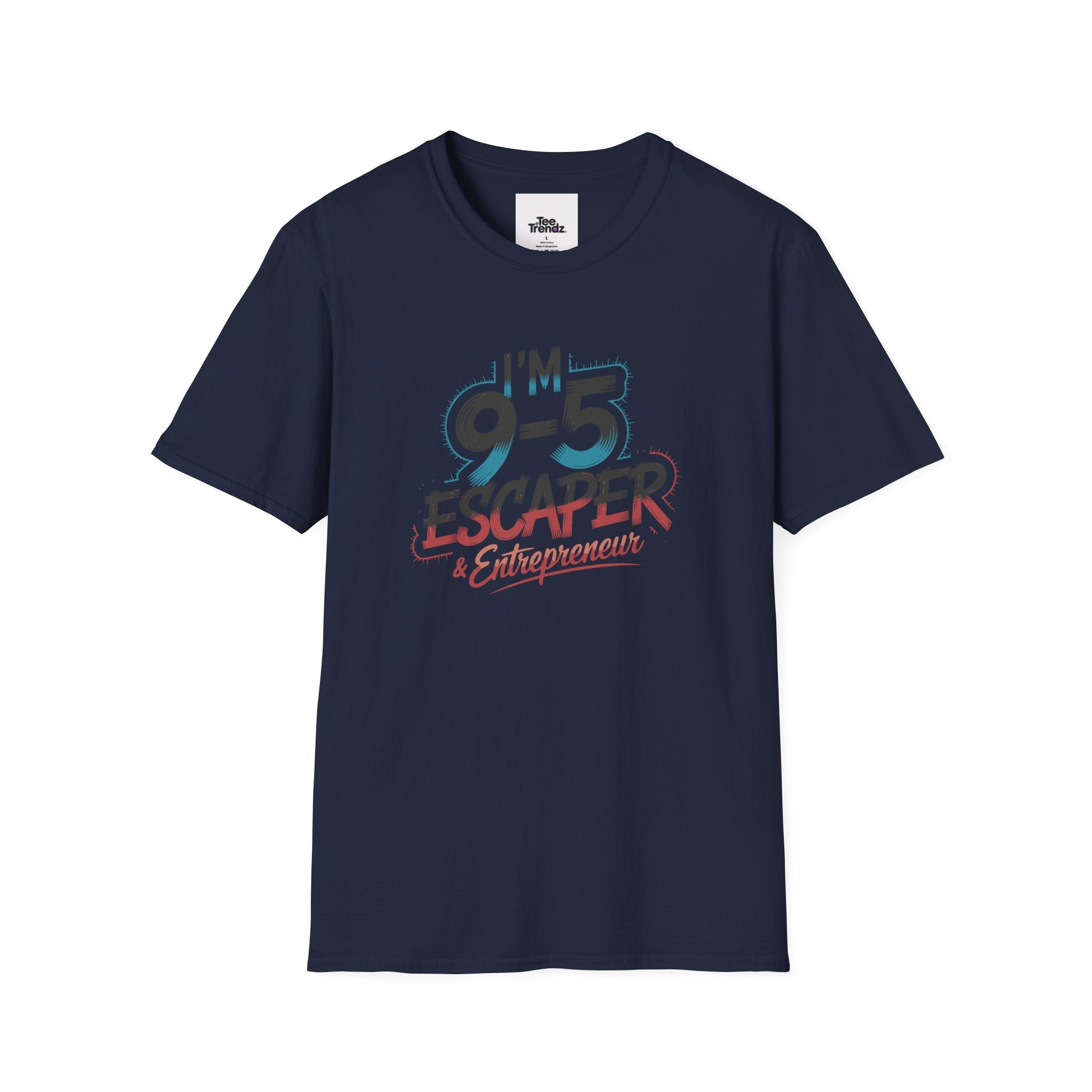 T-Shirt — "I'm a 9-5 Escaper & Entrepreneur" Retro Graphic Tee
