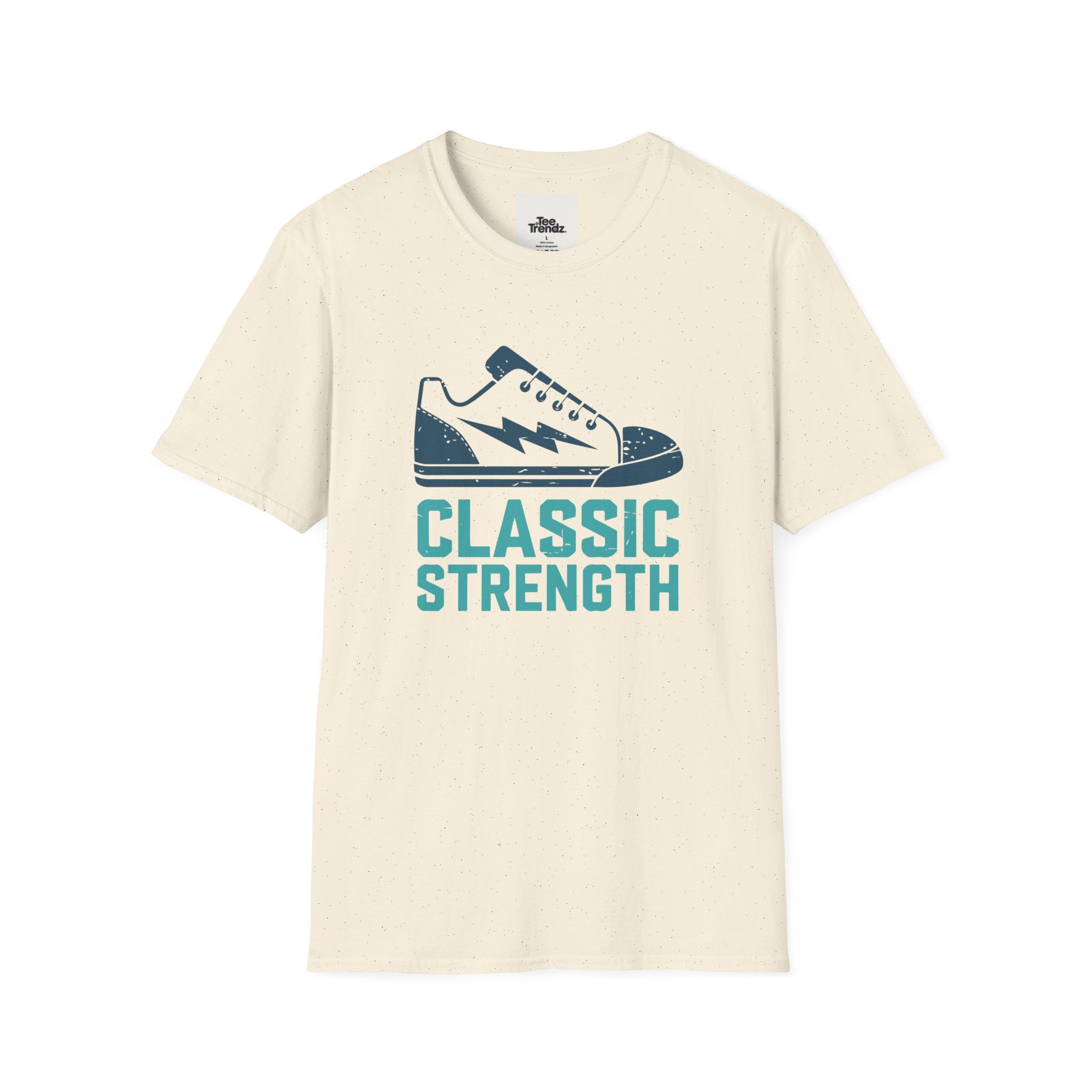 Classic Strength Sneaker T-Shirt — Retro Athletic Tee with 'Classic Strength' Design