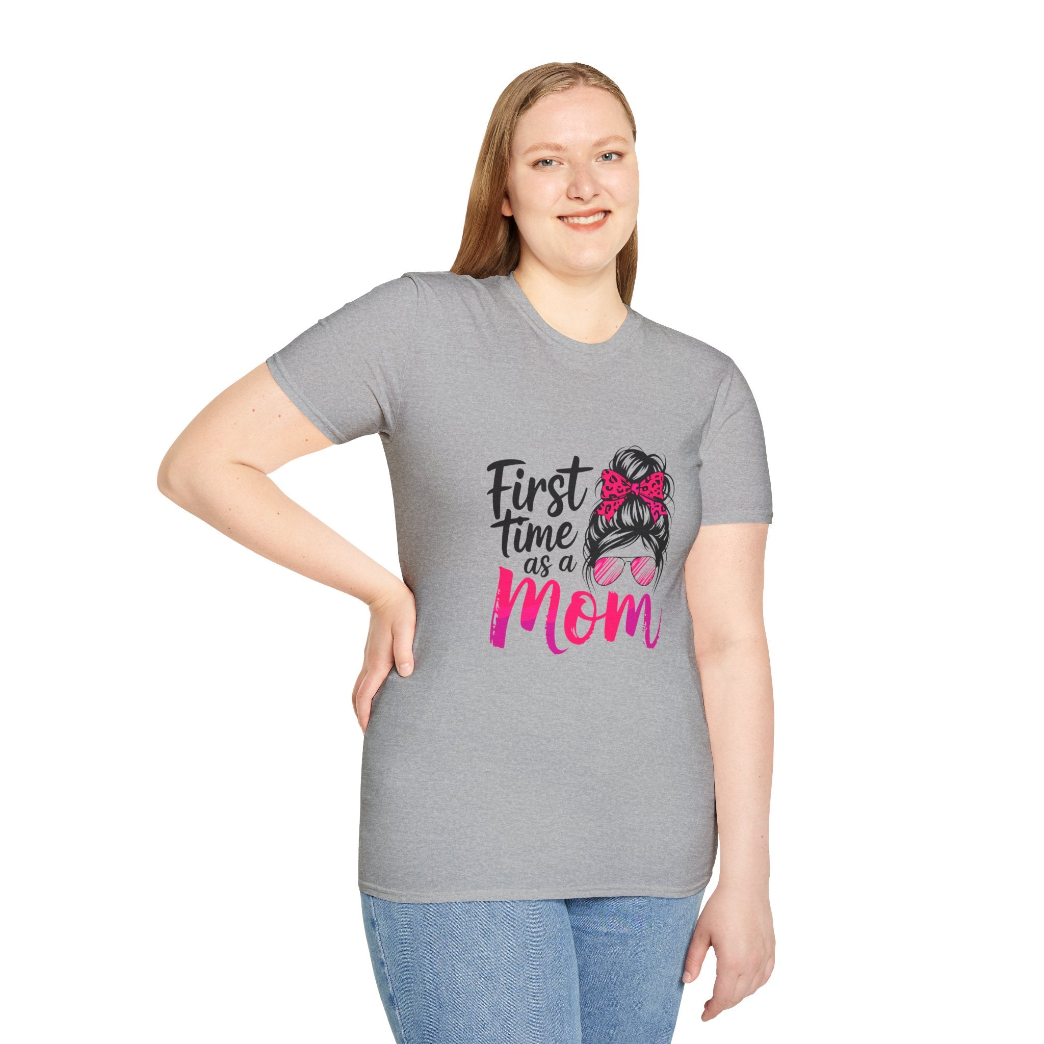 First Time As A Mom T-Shirt - New Mom Graphic Tee