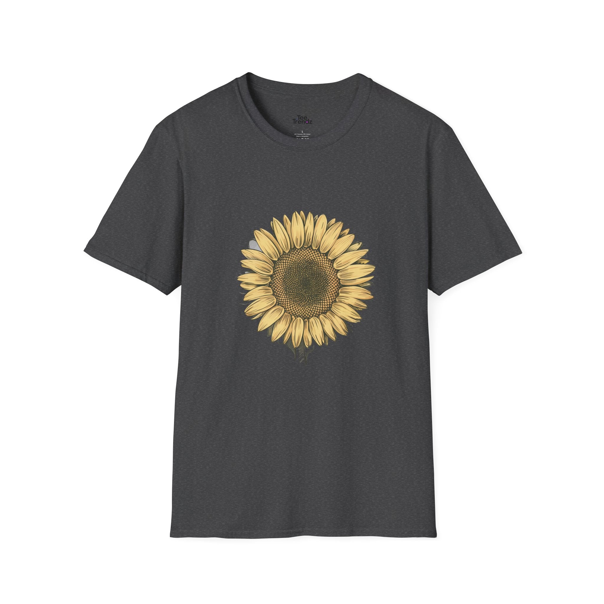 Sunflower Graphic T‑Shirt — Vintage Botanical Floral Tee