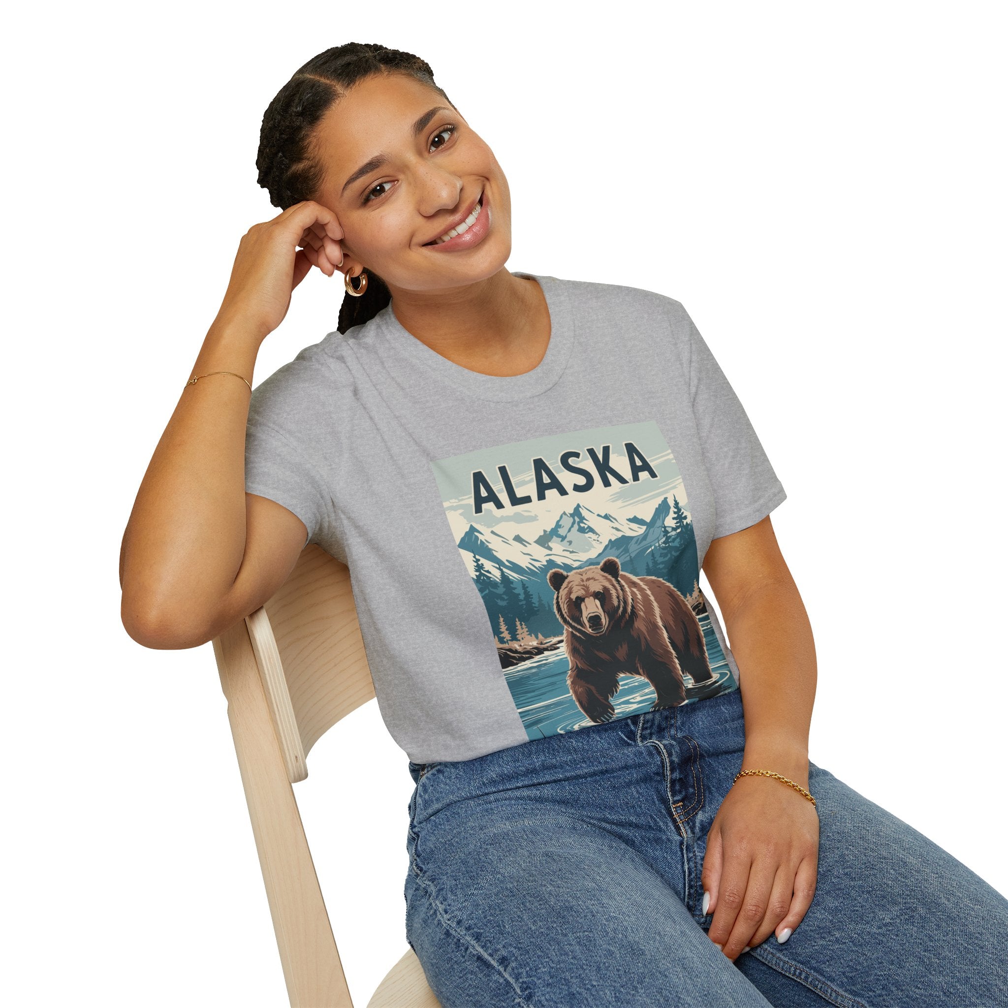 Alaska Bear T-Shirt — Vintage Mountain Wildlife Tee