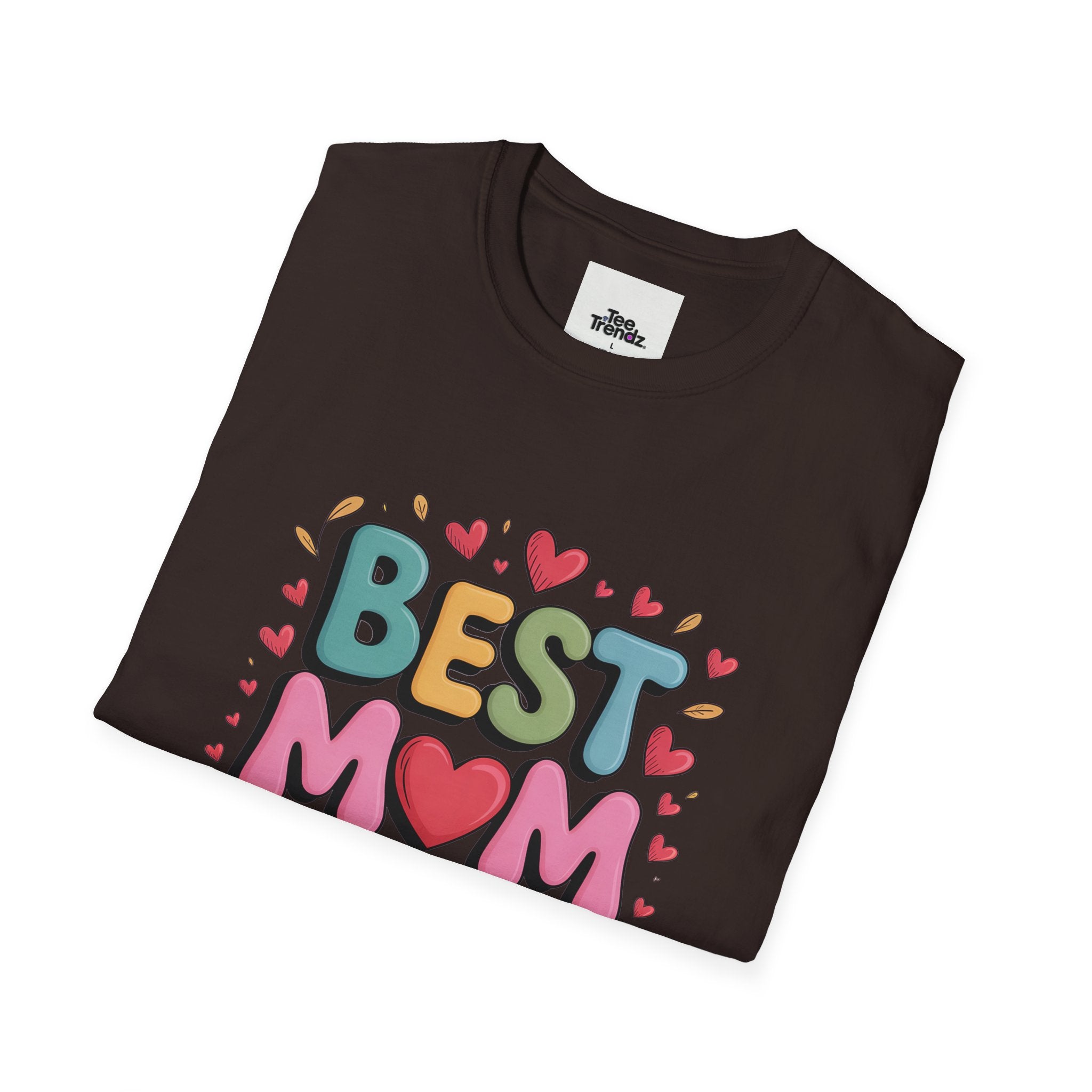 Best Mom Ever T-Shirt — Colorful Heart Mothers Day Tee