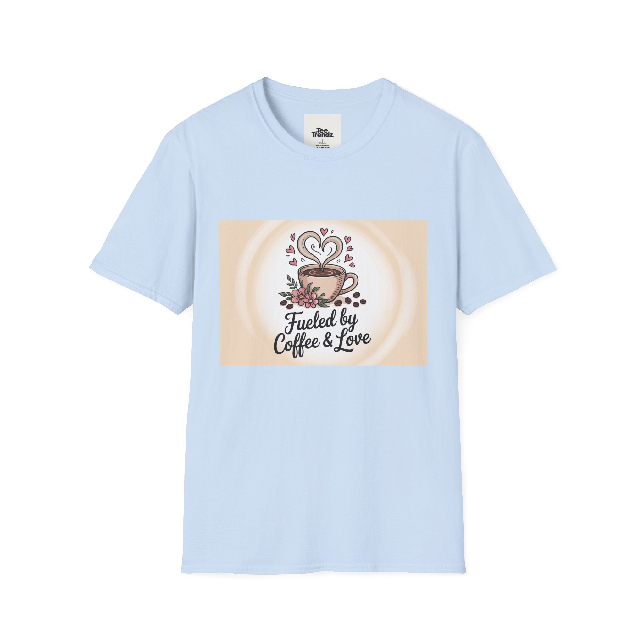 Coffee Lover T-Shirt — "Fueled by Coffee & Love" Graphic Tee