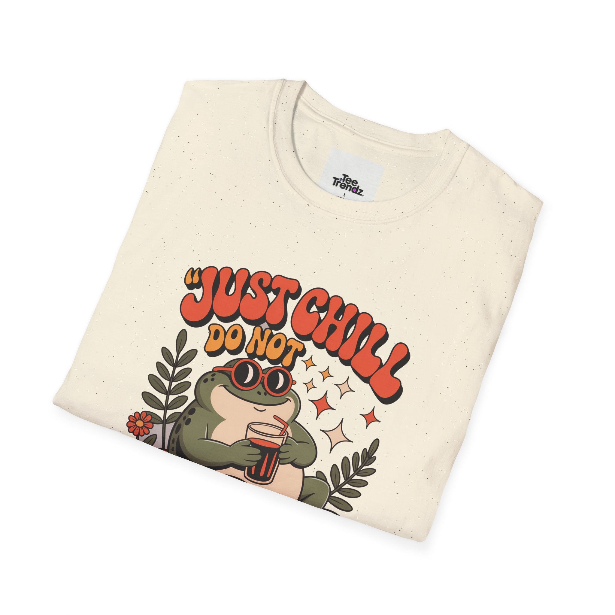 Just Chill Do Not Disturb T-Shirt — Relaxed Frog Graphic Tee