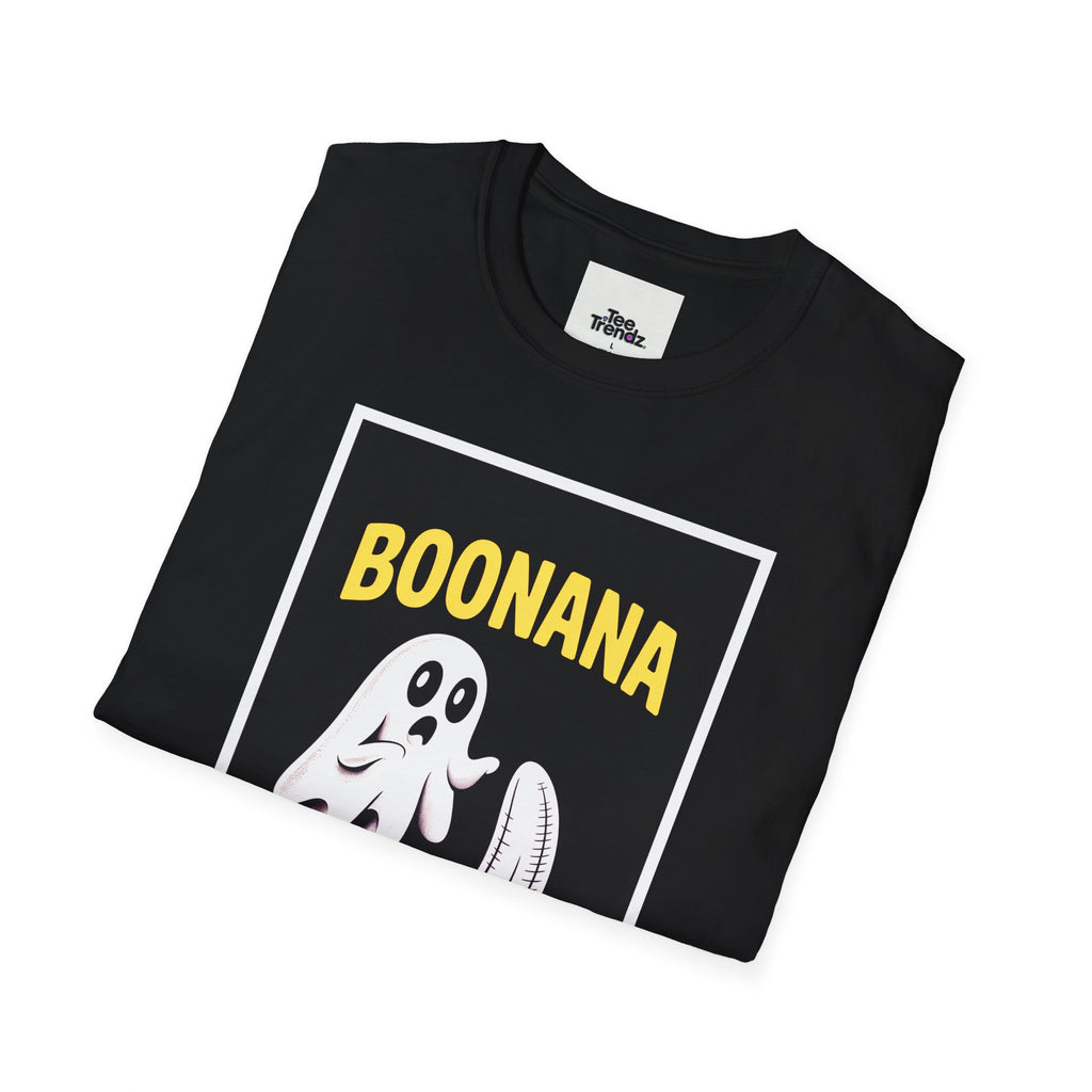 Boonana Ghost Banana Graphic T-Shirt — Funny Halloween Fruit Tee