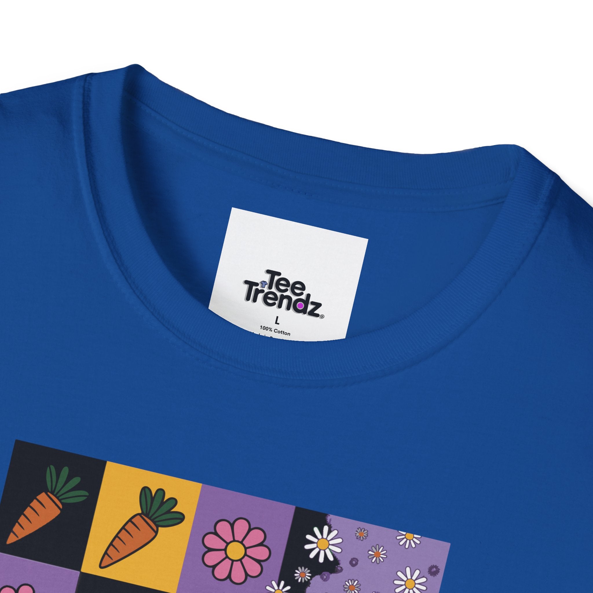 Easter Purple Bunny Art T-Shirt