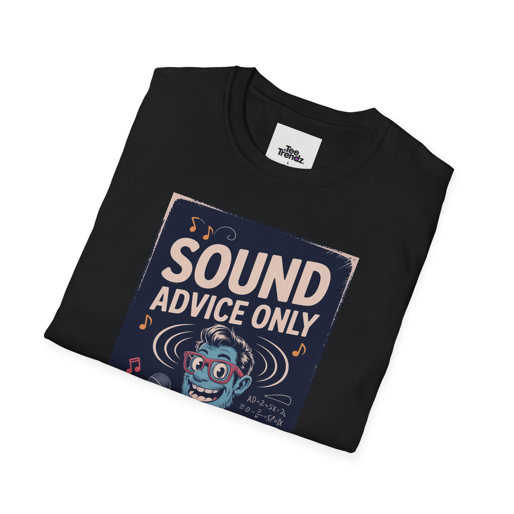 Sound Advice Only T-Shirt — Retro Cartoon Monkey Therapist Graphic Tee