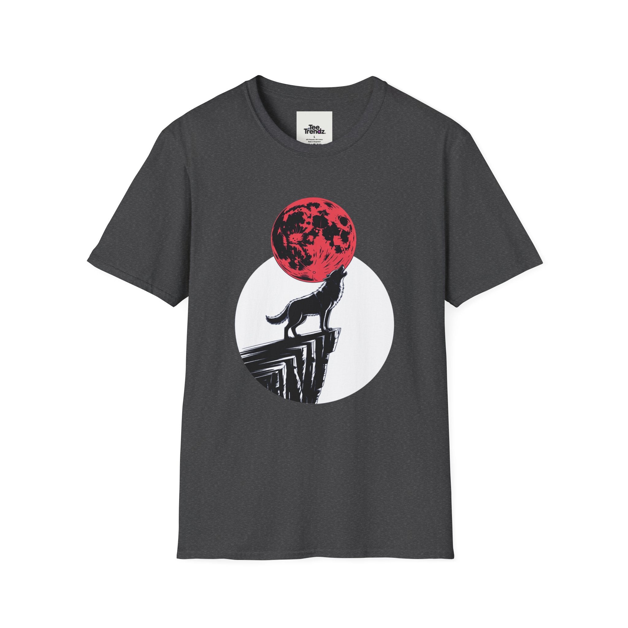Wolf Howl T-Shirt — Red Moon Graphic Tee
