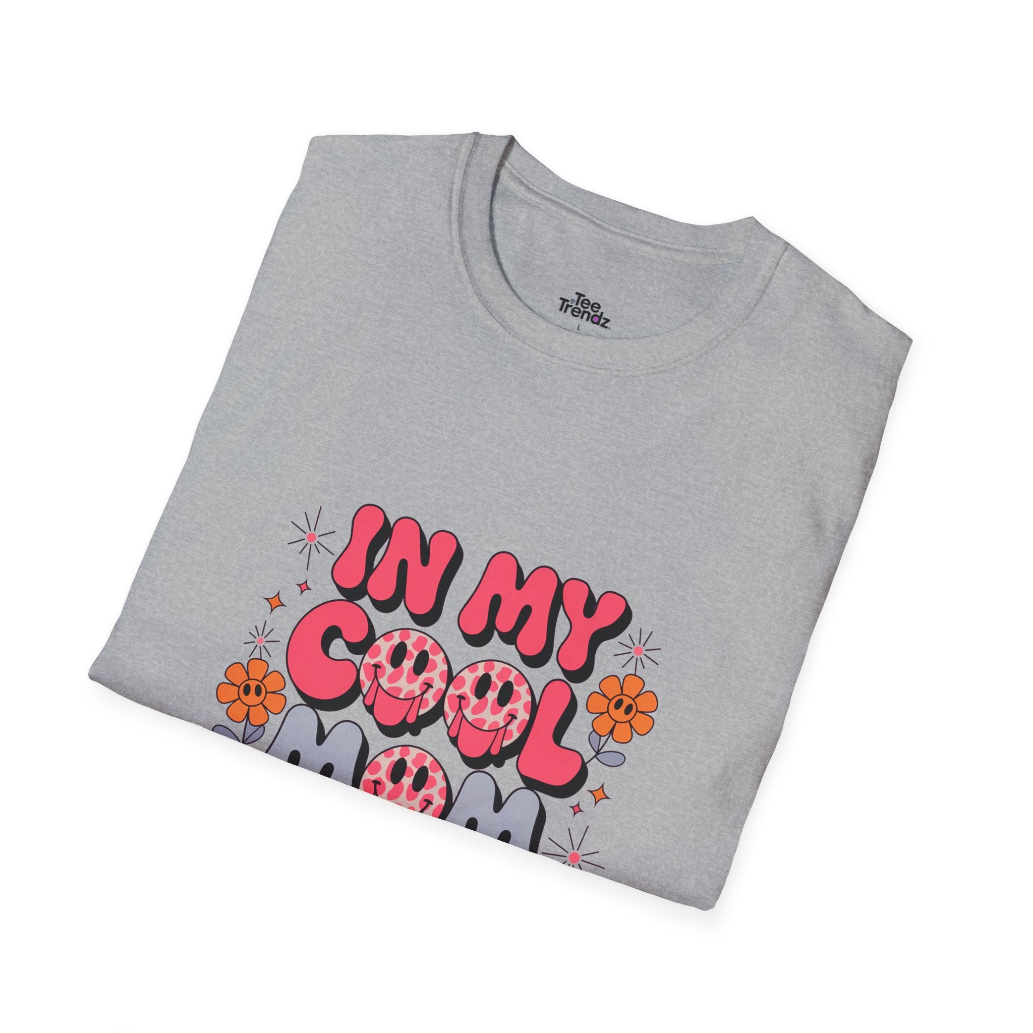 T-Shirt — "In My Cool Mom Era" Retro Floral Graphic Tee