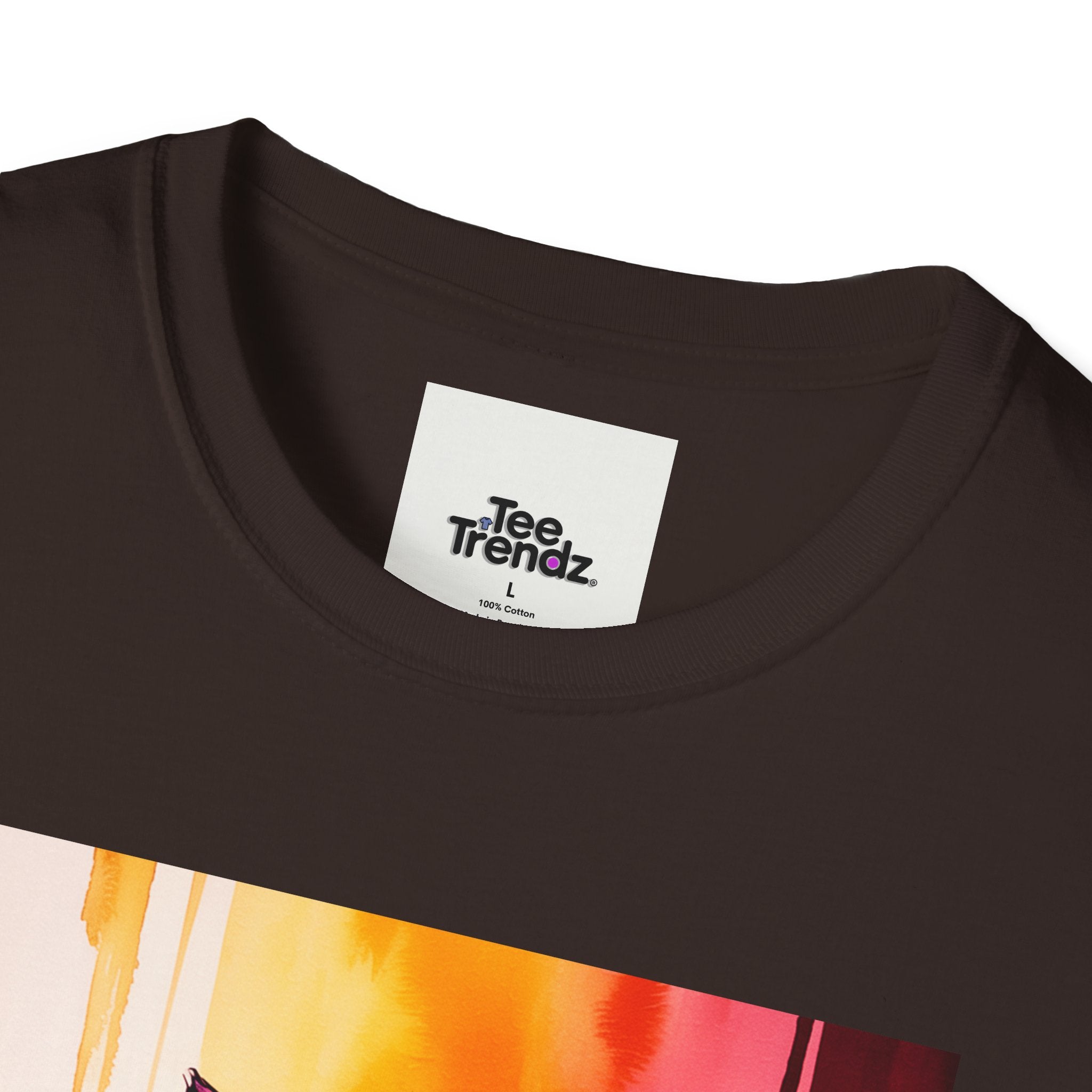 Colorful Stacked Cats T-Shirt — Playful Cute Cat Art Tee