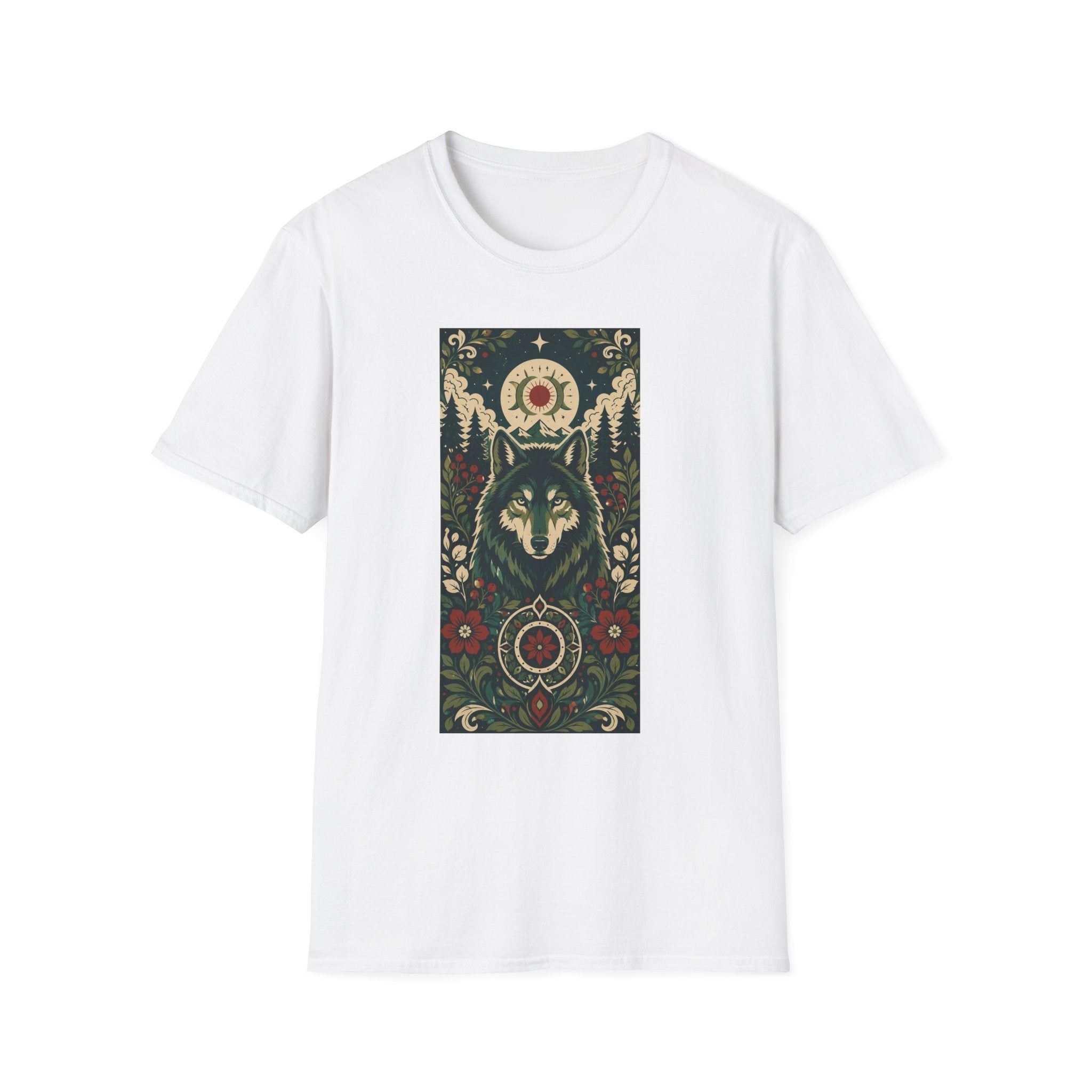 Wolf Spirit T-Shirt — Mystic Forest Moon Graphic