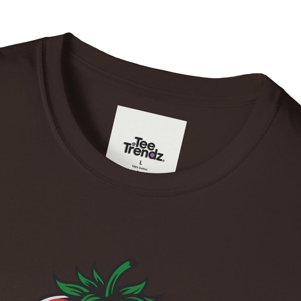 Stroberry Tee – Funny Cartoon Strawberry Graphic T-Shirt (“This Is A Stroberry”)