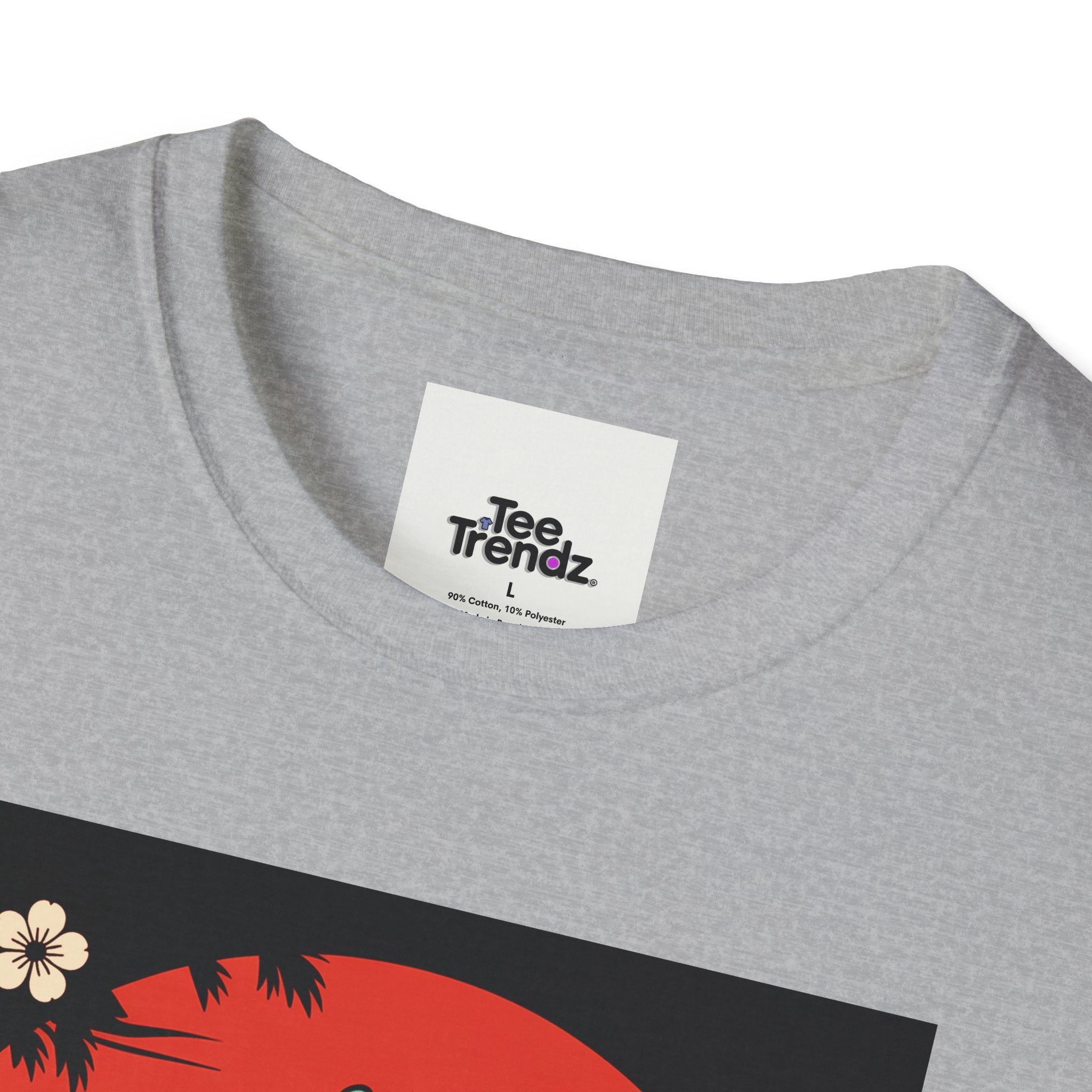 Dinosaur Retro Sunset T-Shirt — Japanese Kanji Dino Graphic