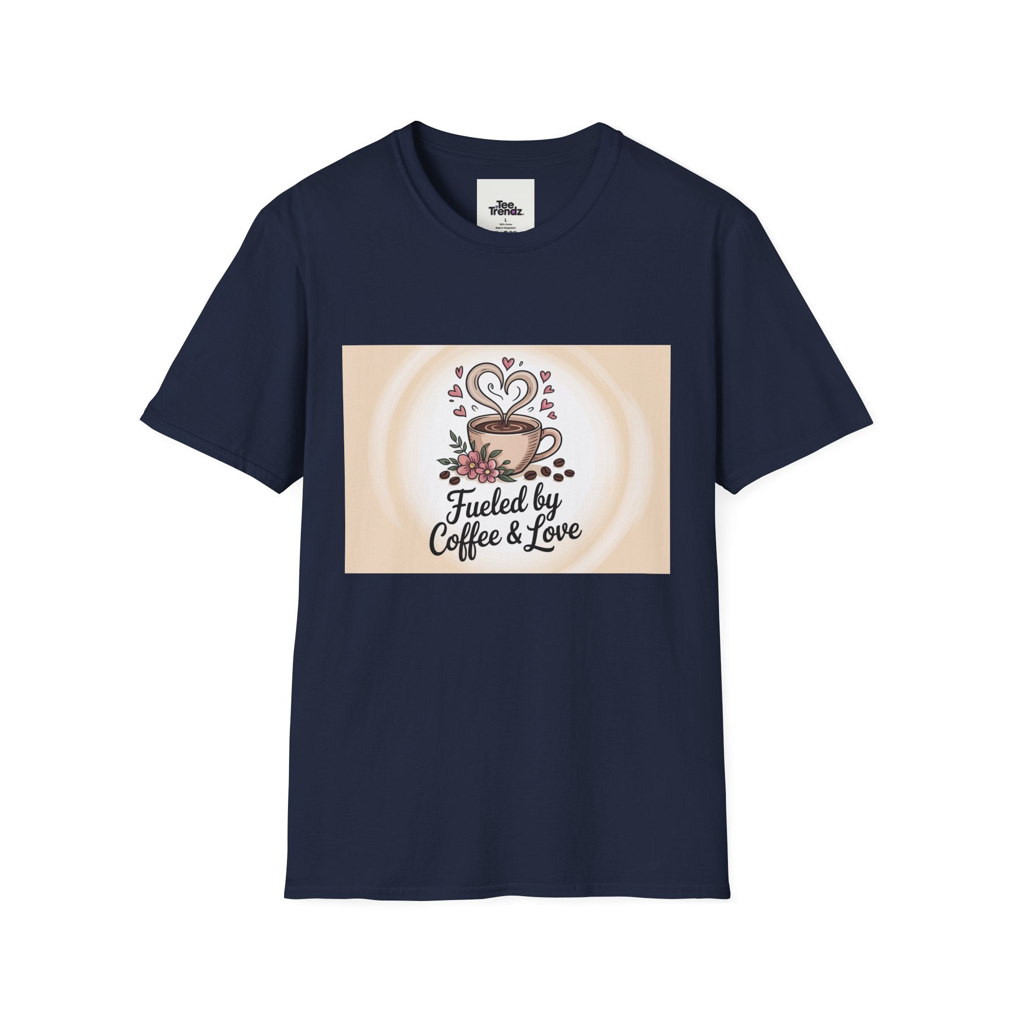 Coffee Lover T-Shirt — "Fueled by Coffee & Love" Graphic Tee