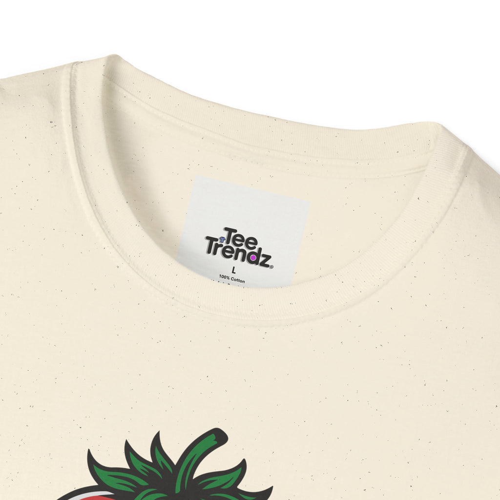 Stroberry Tee – Funny Cartoon Strawberry Graphic T-Shirt (“This Is A Stroberry”)