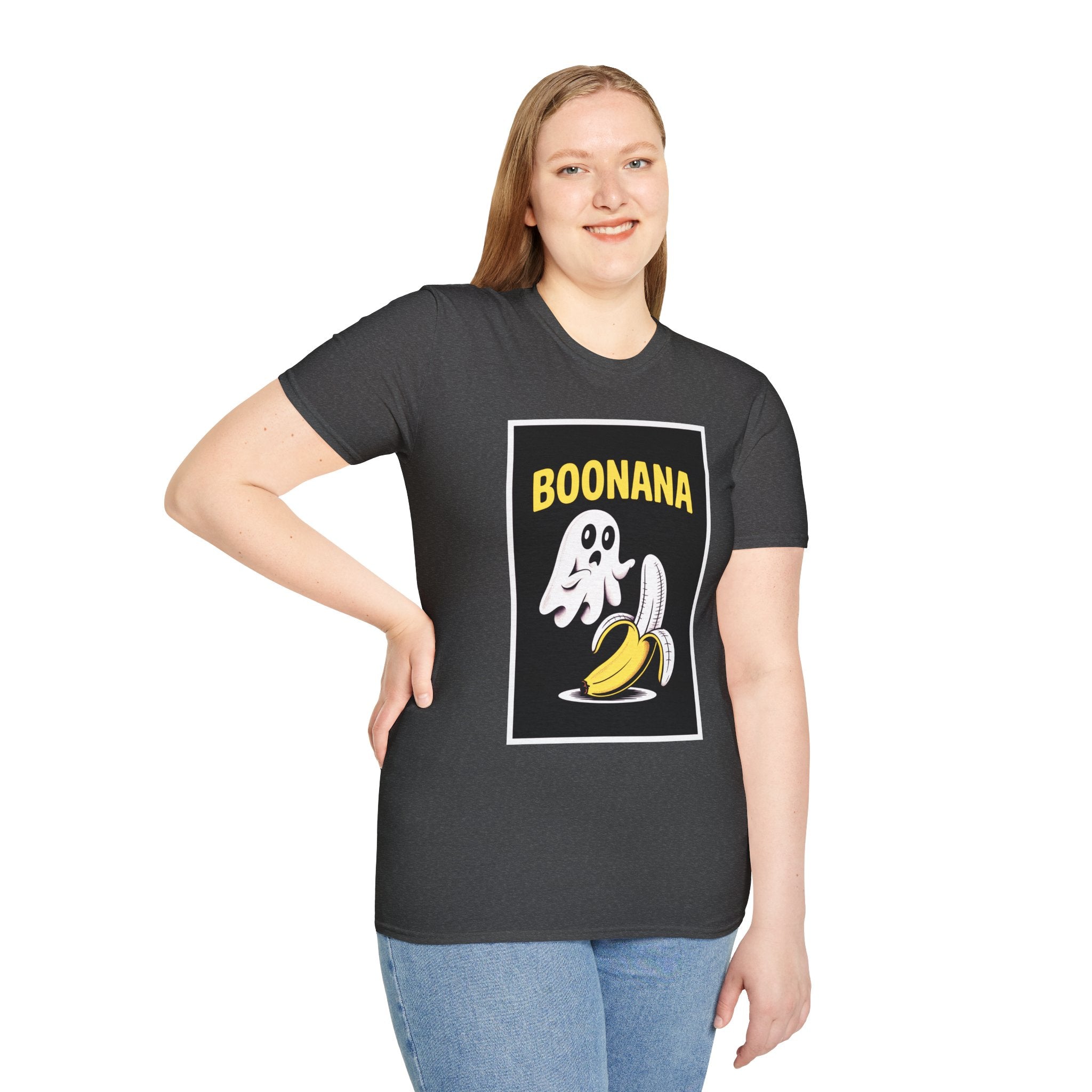 Boonana Ghost Banana Graphic T-Shirt — Funny Halloween Fruit Tee