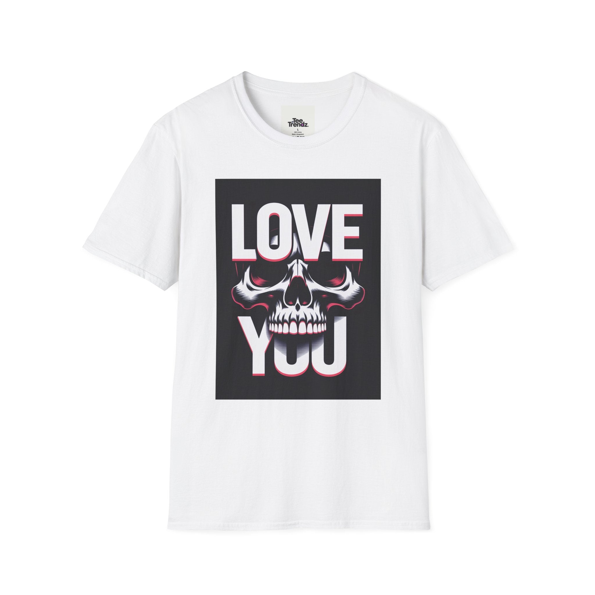 Love You Skull T-Shirt — Gothic Valentine Graphic Tee