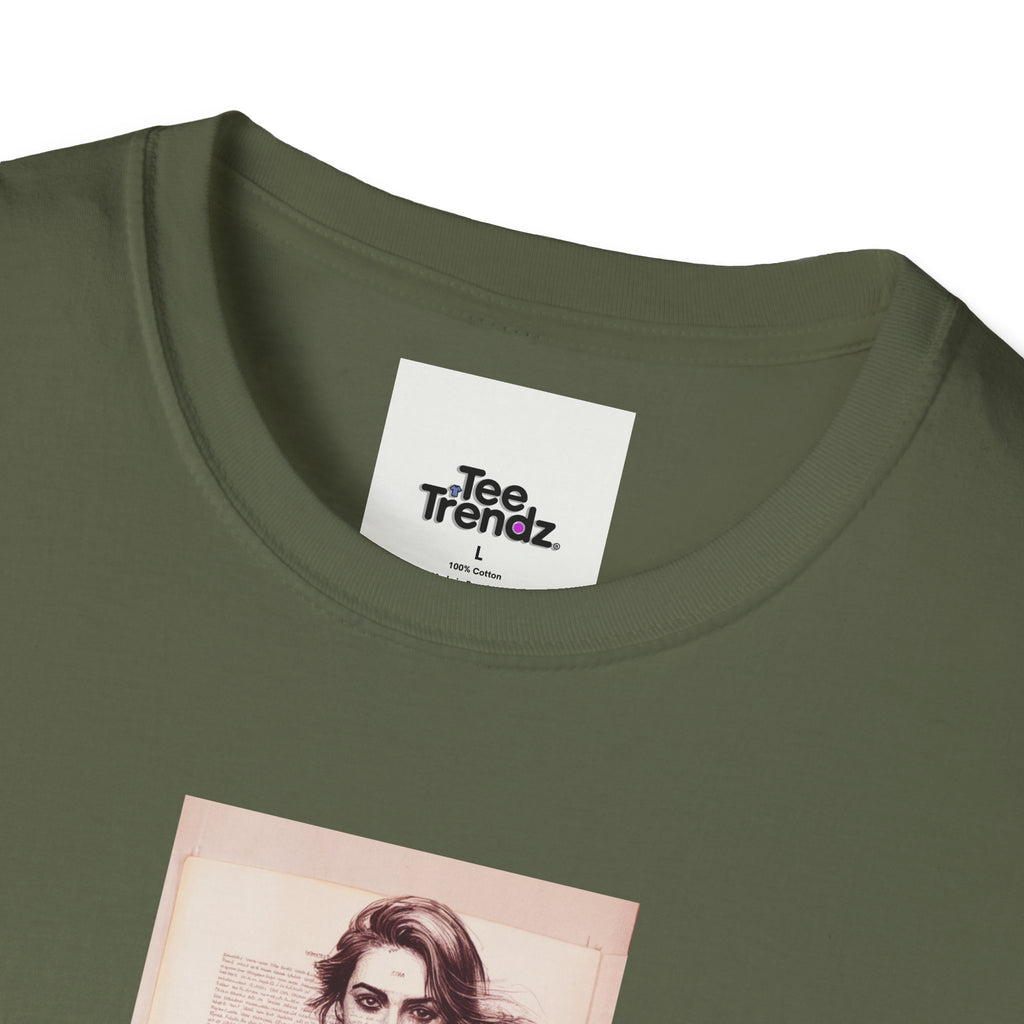 Fashion Illustration Tee — Colorful Watercolor Model Graphic T-Shirt