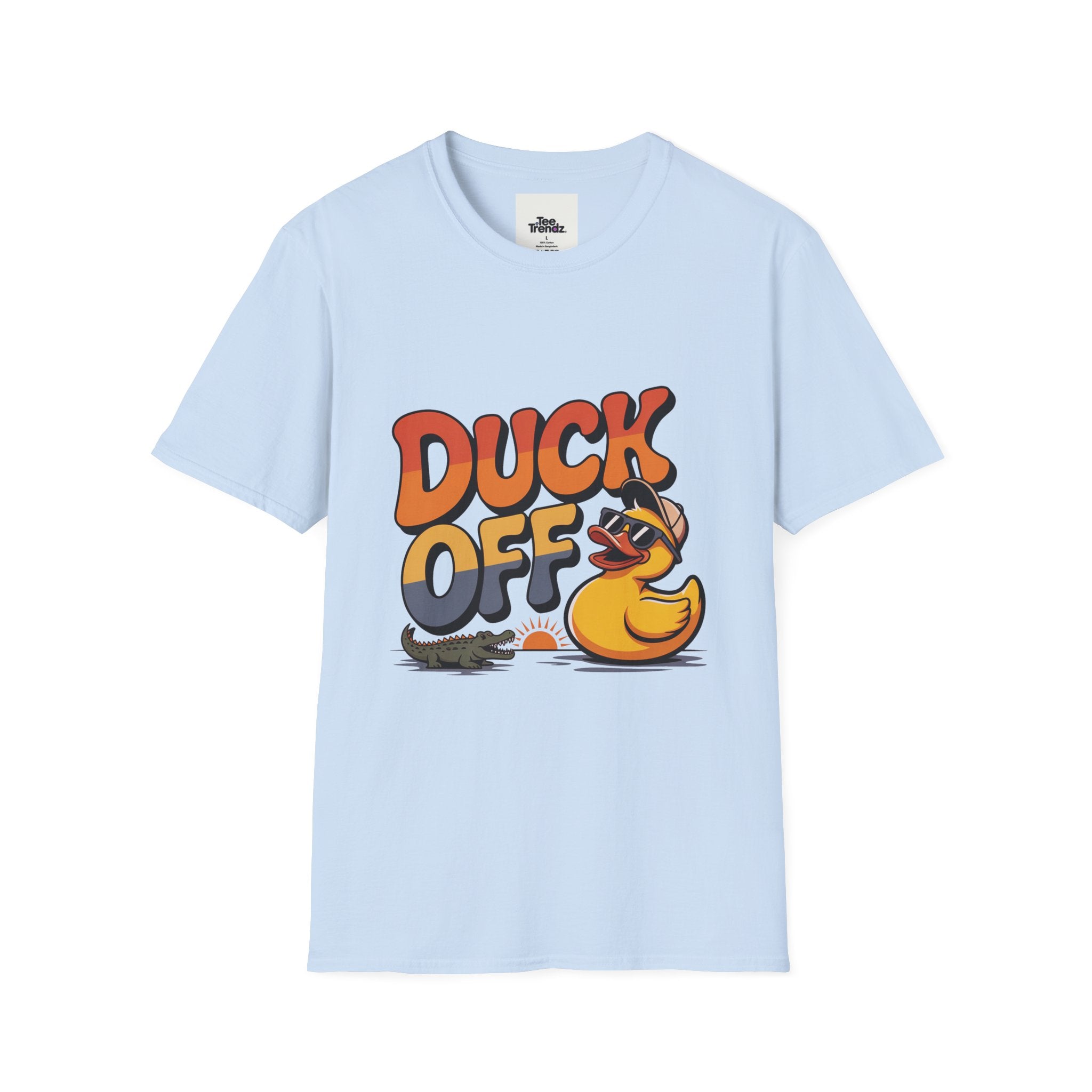 Duck Off Graphic T-Shirt — Funny Rubber Duck Cartoon Tee