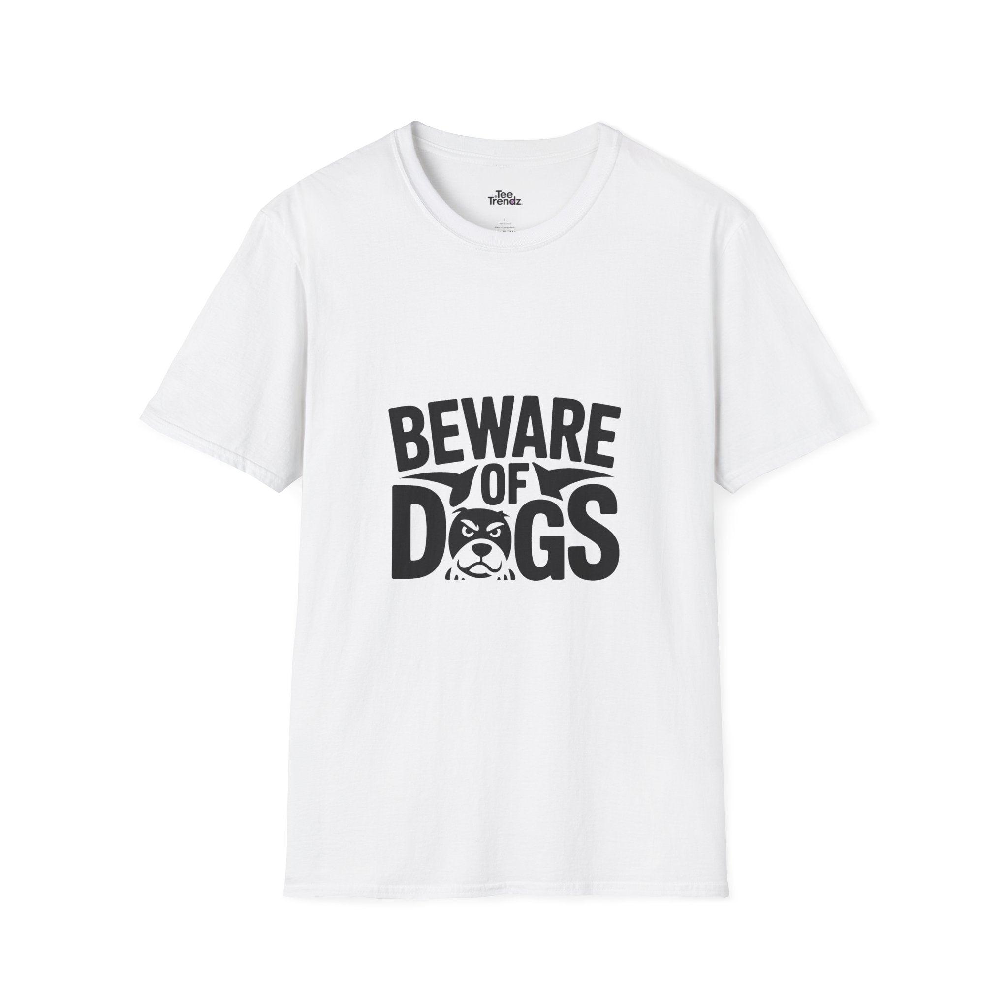 Beware of Dogs T-Shirt — Funny Bulldog Graphic Tee for Dog Lovers