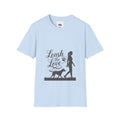 Leash the Love T-Shirt - Dog Walking Silhouette Tee for Pet Lovers