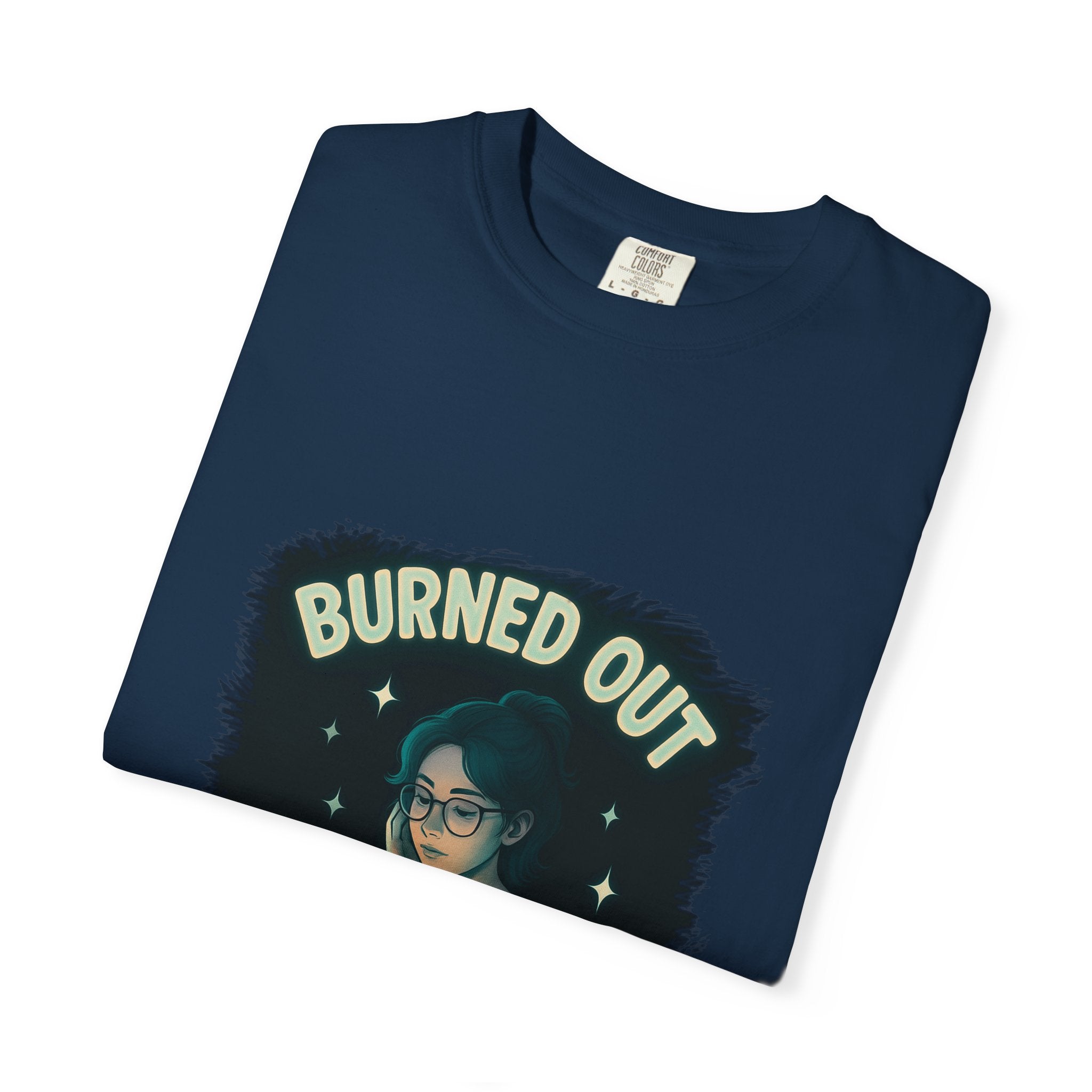 Burned Out Night Owl T-Shirt — Funny Exhausted Programmer Graphic Tee