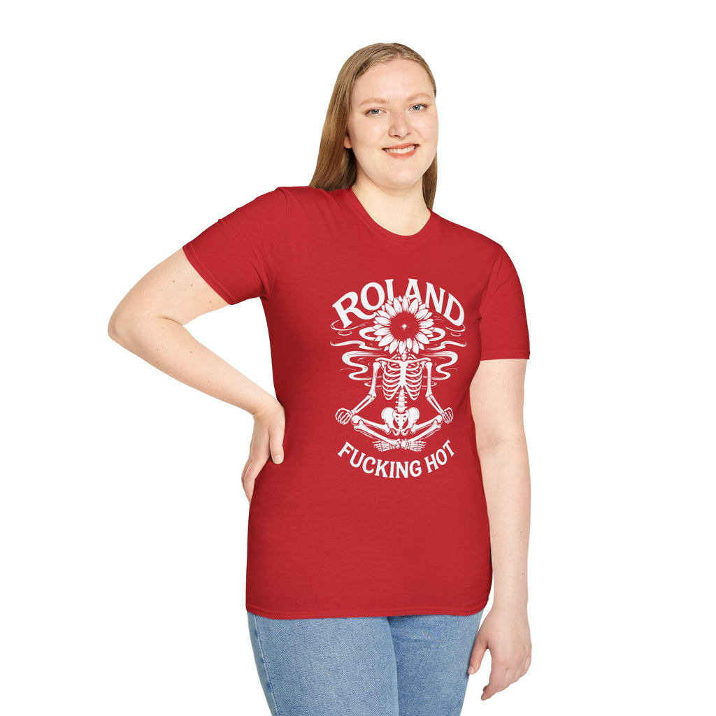 Roland “Fucking Hot” Graphic T-Shirt — Skeleton Sunband Tee