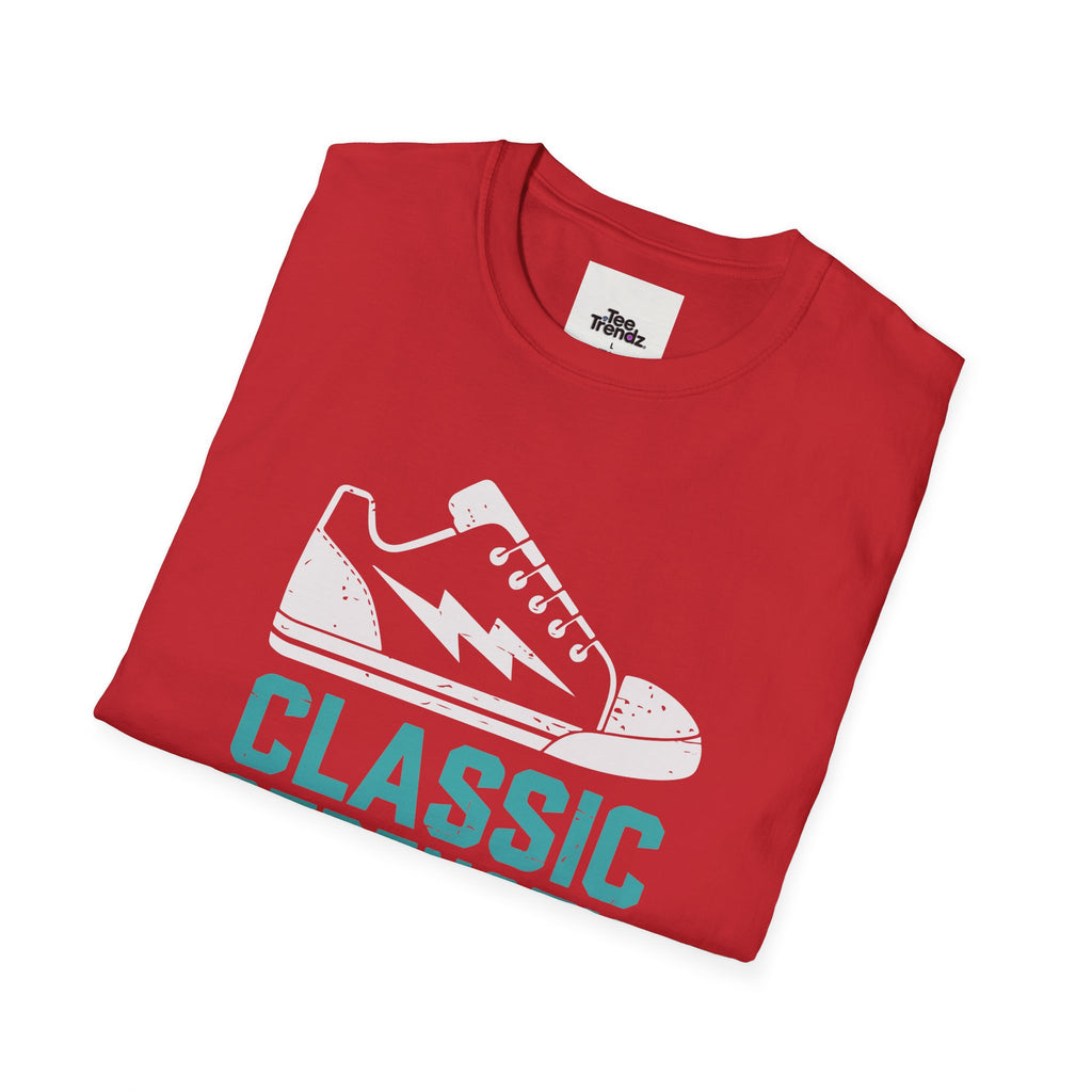 Classic Strength Sneaker T-Shirt — Retro Athletic Tee with 'Classic Strength' Design