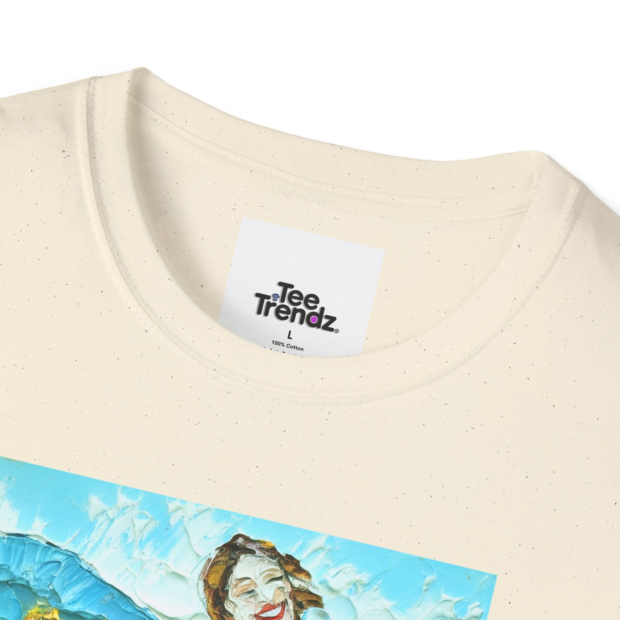 Sunflower Field Dress T-Shirt — Whimsical Girl & Dog Art Tee