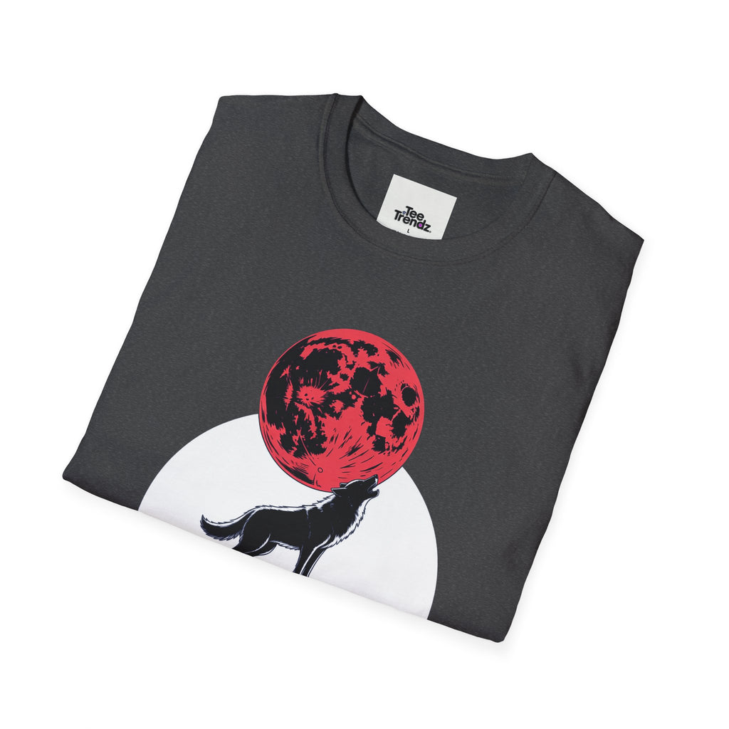 Wolf Howl T-Shirt — Red Moon Graphic Tee