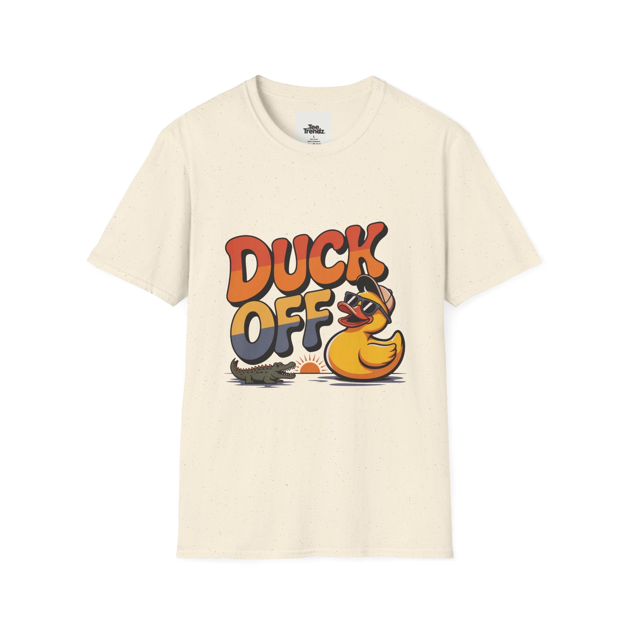 Duck Off Graphic T-Shirt — Funny Rubber Duck Cartoon Tee