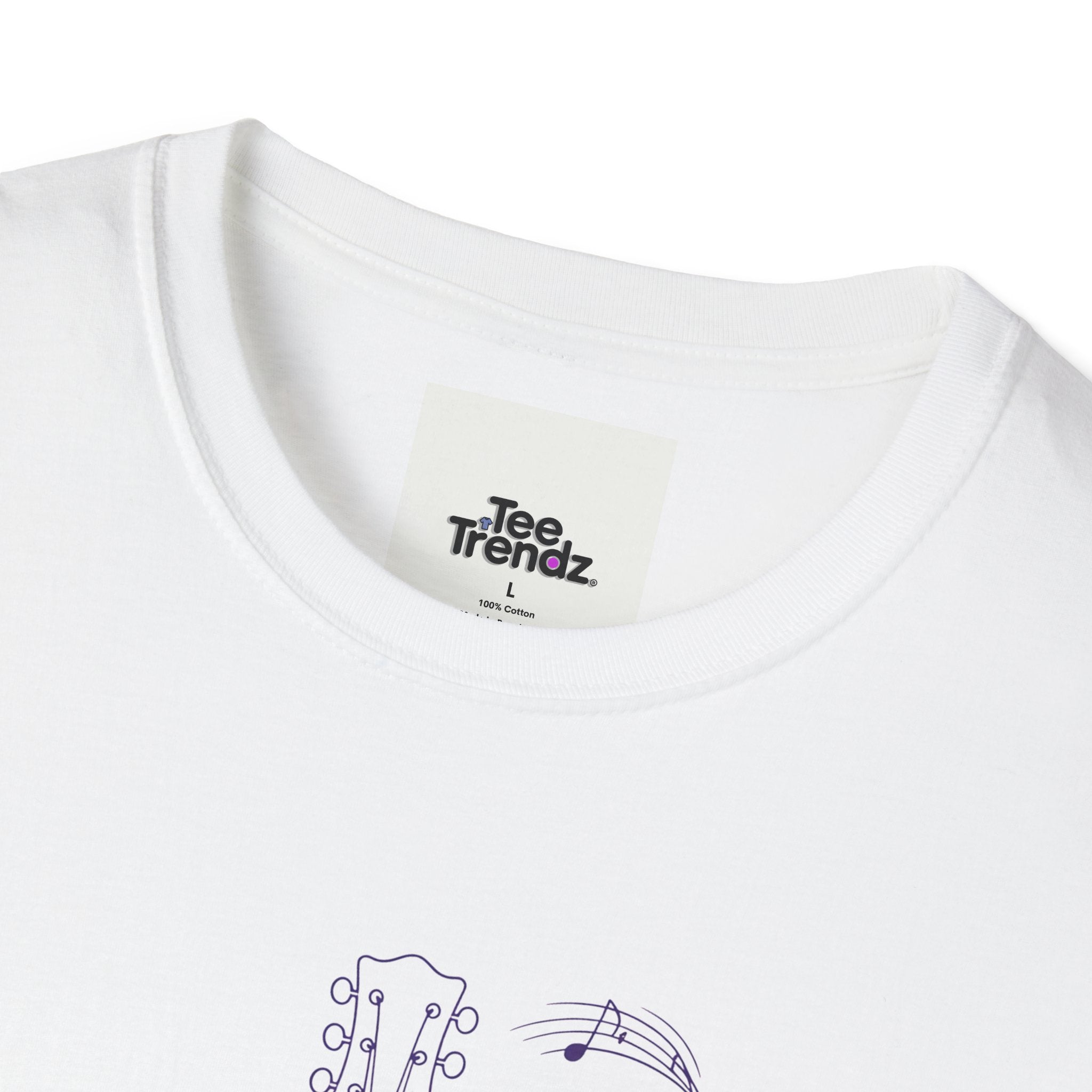Acoustic Floral Guitar T-Shirt — 'A Heartwide Water I...' Music Tee for Songwriters & Folk Lovers