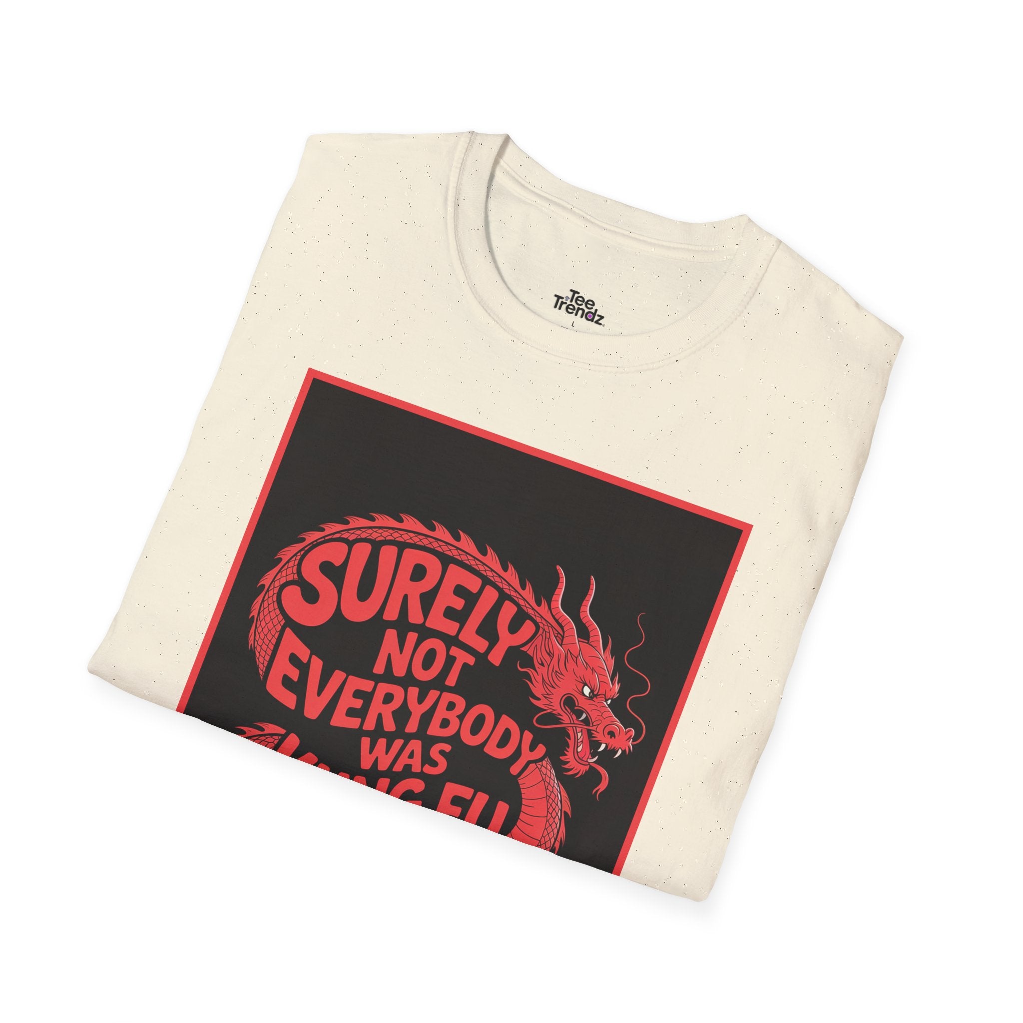 Kung Fu Dragon T‑Shirt — “Surely Not Everybody Was Kung Fu Fighting” Retro Martial Arts Tee