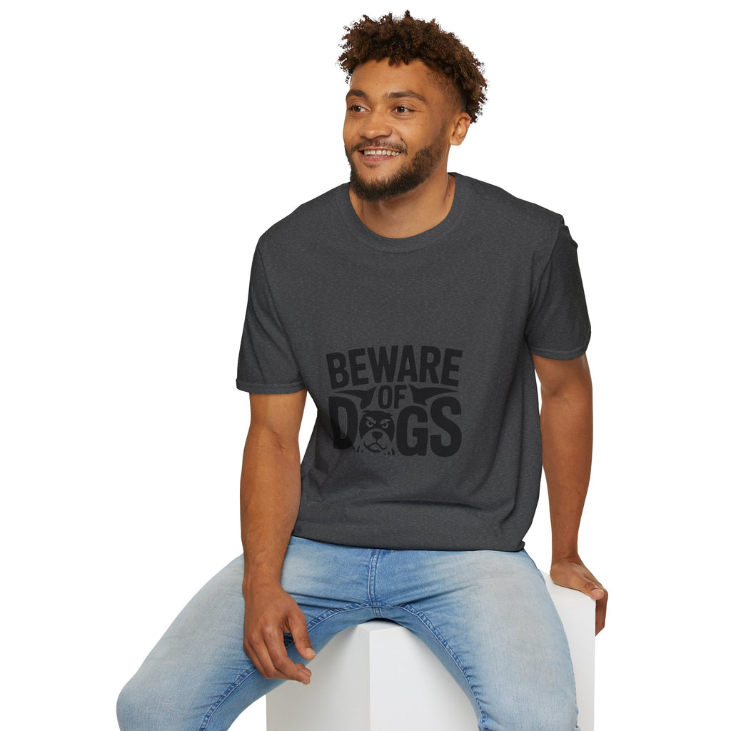 Beware of Dogs T-Shirt — Funny Bulldog Graphic Tee for Dog Lovers