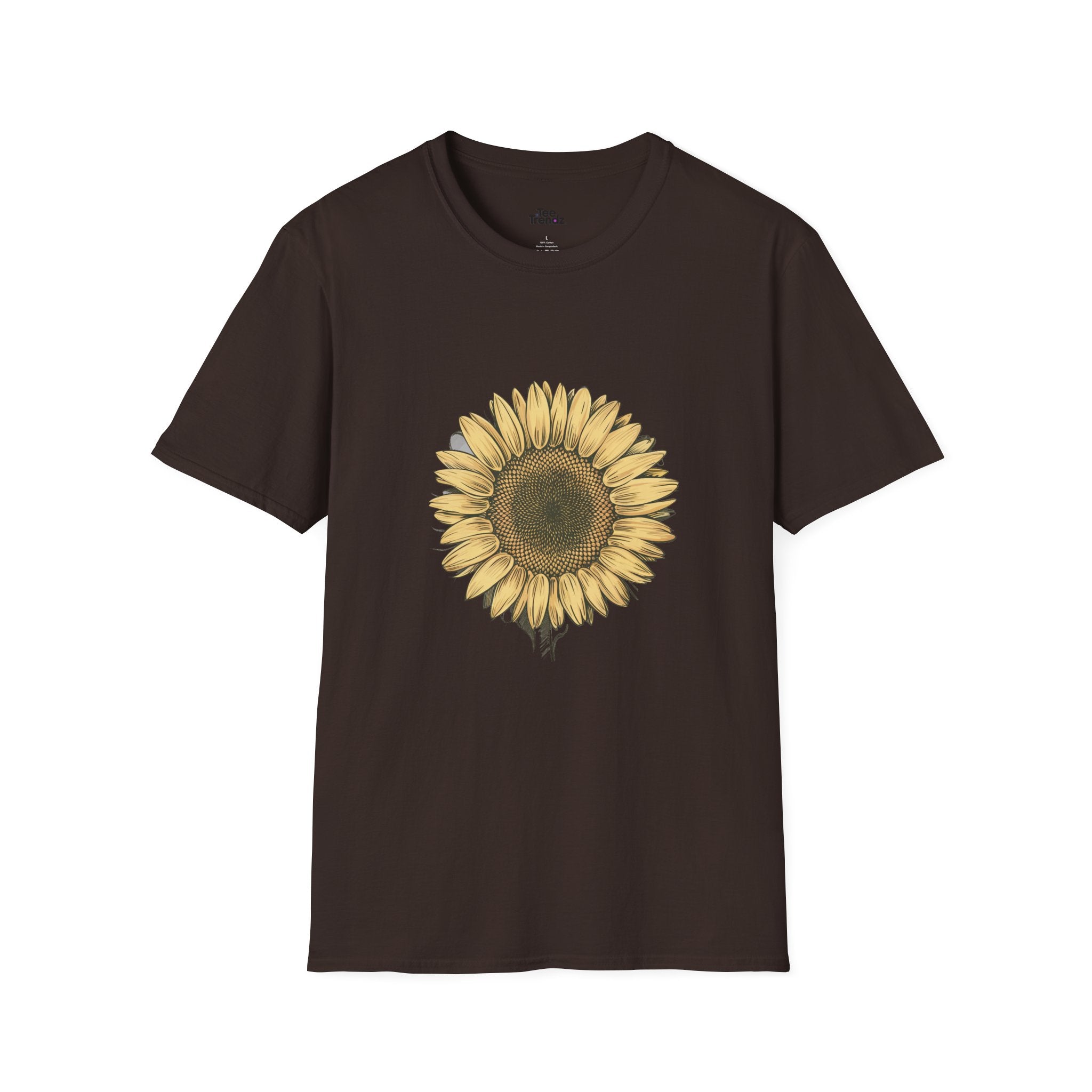 Sunflower Graphic T‑Shirt — Vintage Botanical Floral Tee