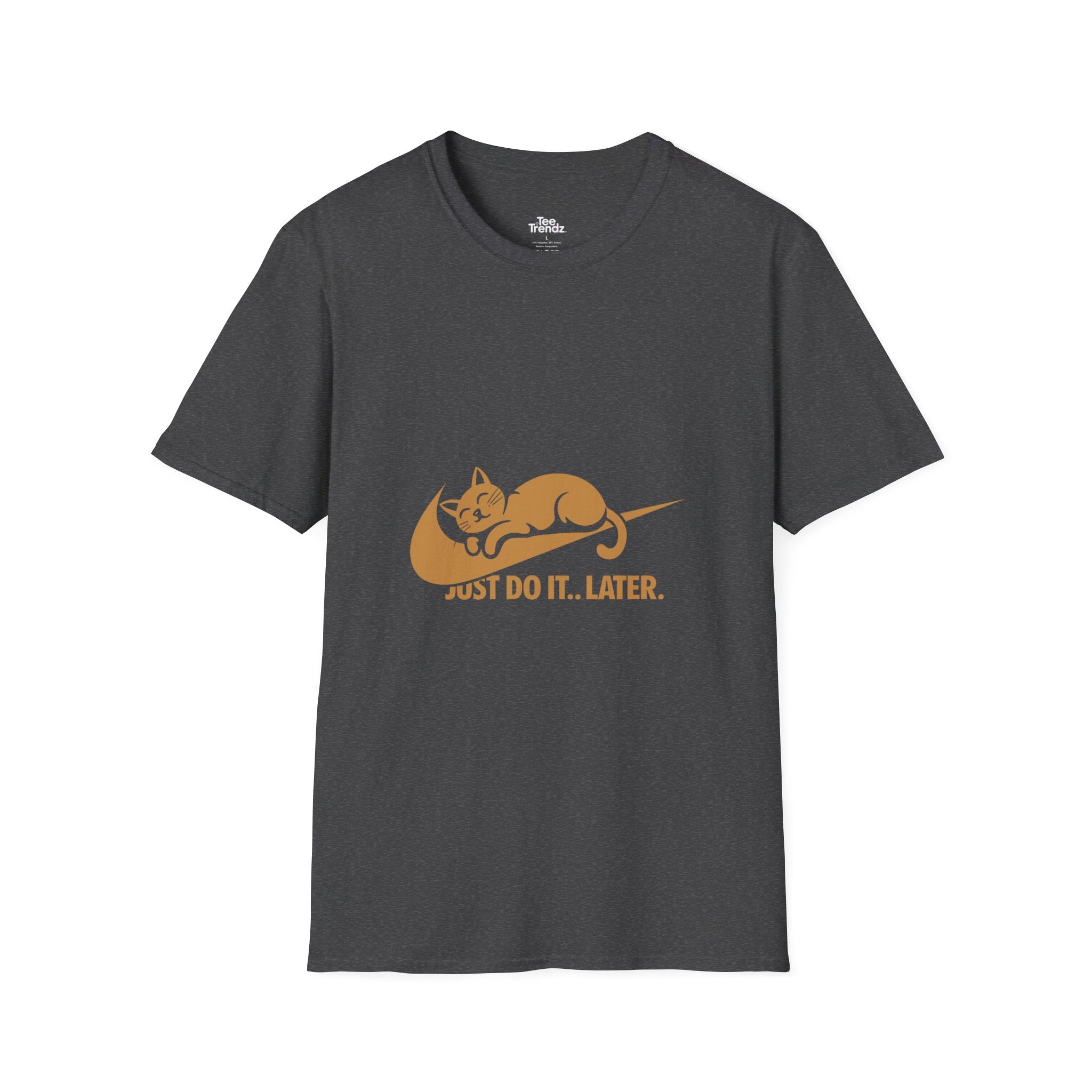 T-Shirt — 'Just Do It... Later.' Cat Nap Parody Tee