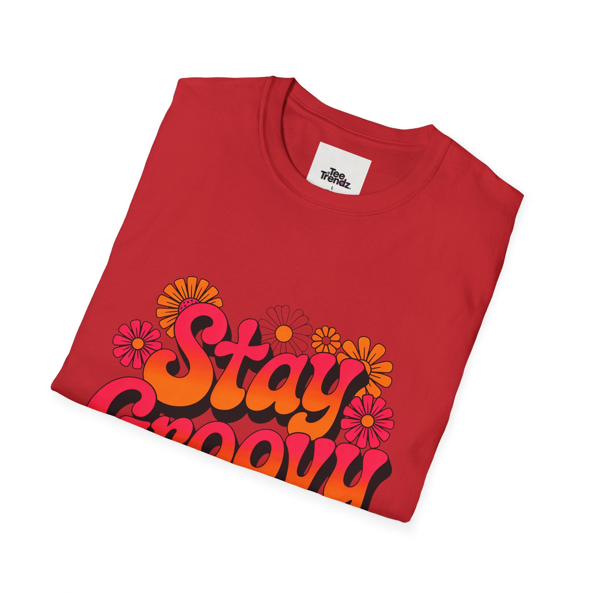 Stay Groovy T-Shirt — Retro 70s Floral Graphic Tee