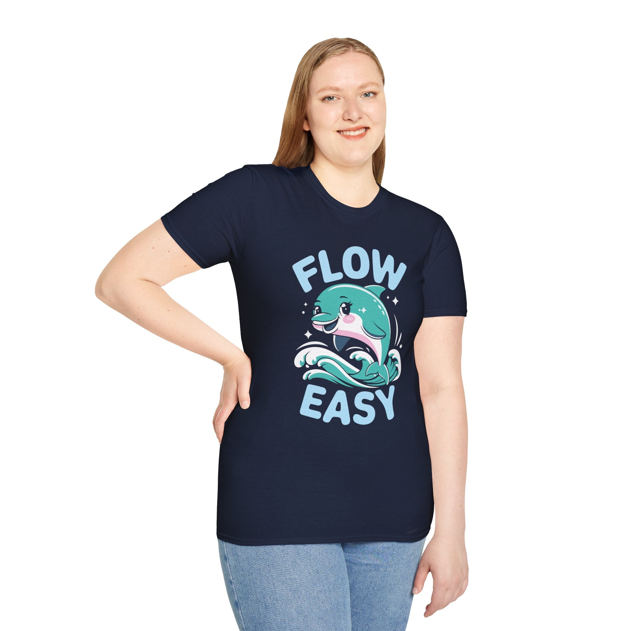 Flow Easy Dolphin T-Shirt — Cute Sea Life Graphic Tee